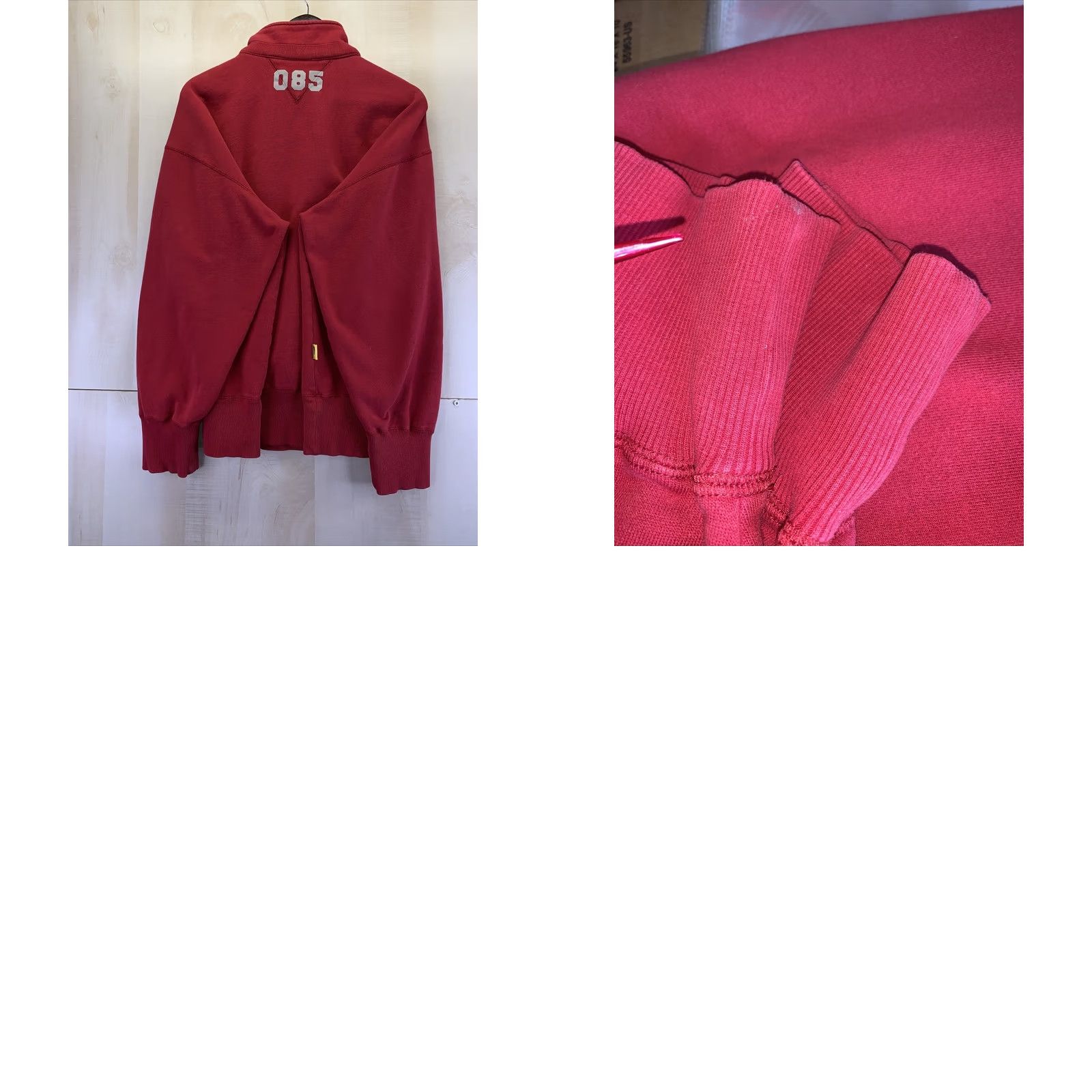 Tommy Hilfiger VINTAGE Tommy Hilfiger Athletics Mens Red 1/4 Zip Sweatshirt Pullover XL-6702 Sweatshirt Hoodie Pullover Long Sleeve Zip Mock Neck 90s Mens Size US XL / EU 56 / 4 - 8 Thumbnail