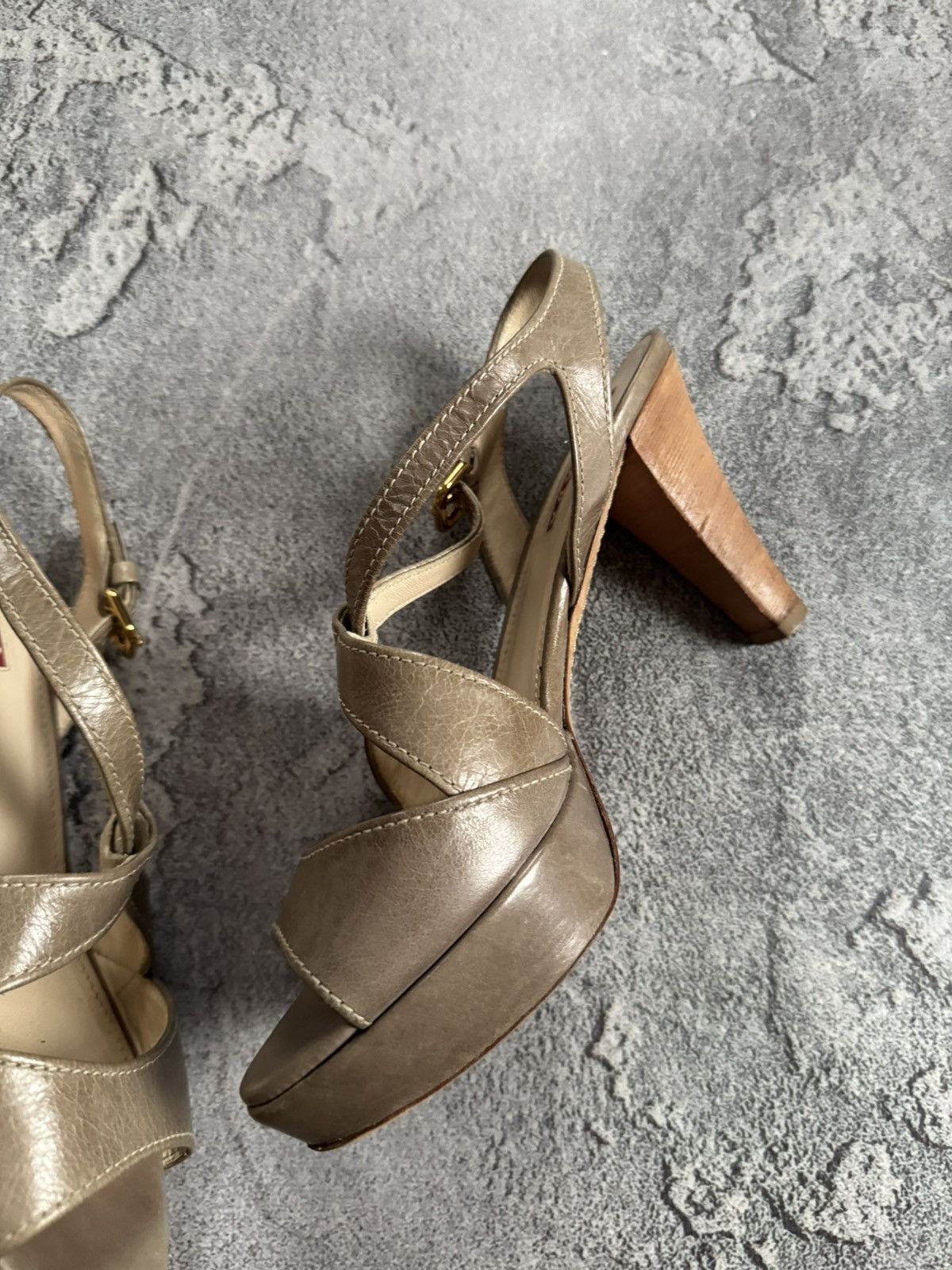 Prada Prada 38size sandals high heels shoes luxury old money 00s Size US 8 / IT 38 - 12 Thumbnail