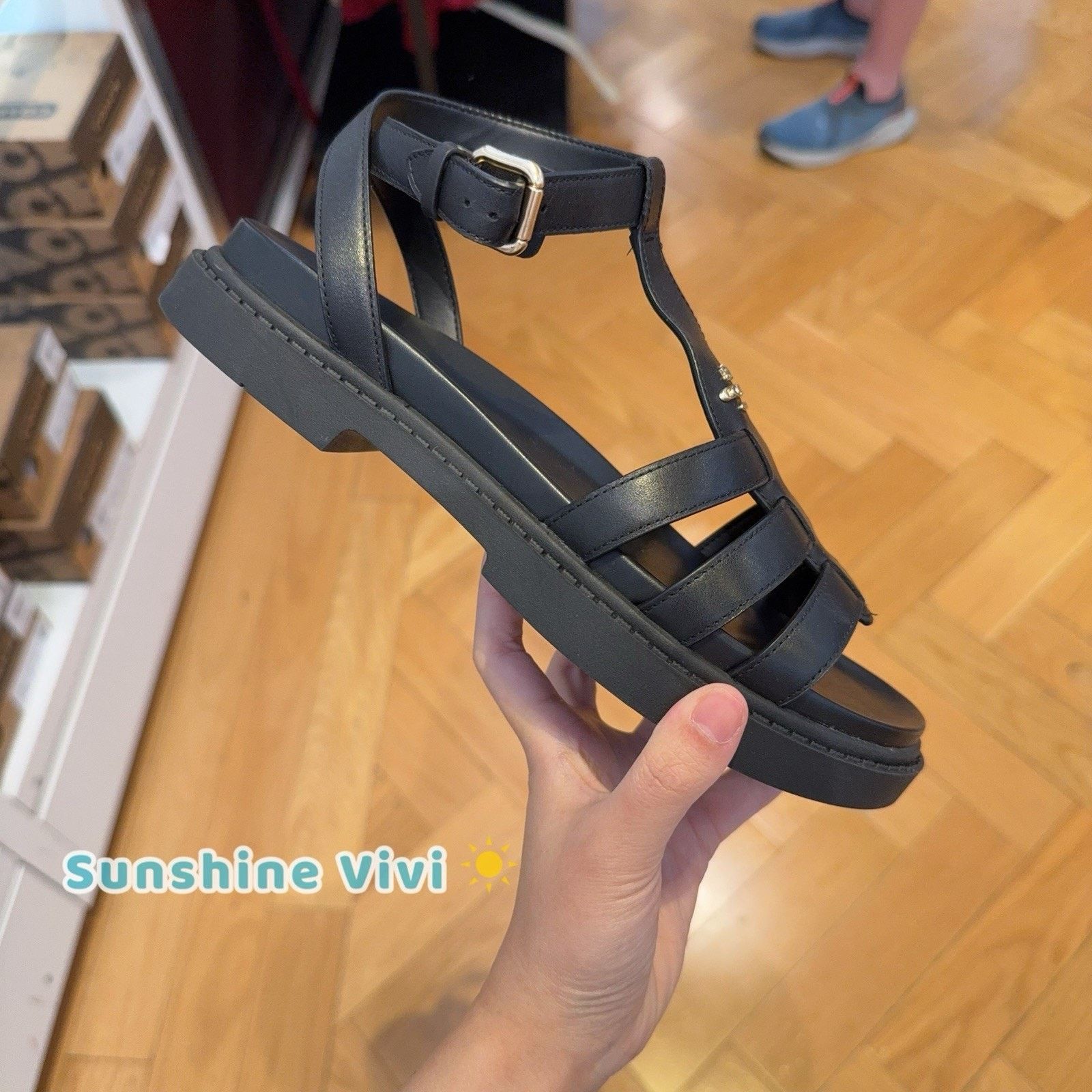 Coach NWT Coach Franny Sandal black Cr866 us6 Size US 6 / IT 36 - 4 Thumbnail