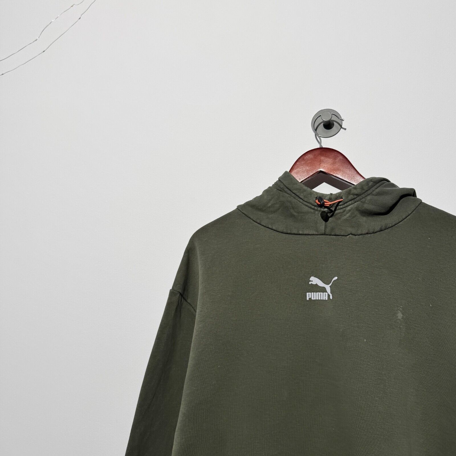 Puma × Vintage Puma Unisex Green Cotton Hoodie Size XL Center Logo Size US XL / EU 56 / 4 - 5 Thumbnail