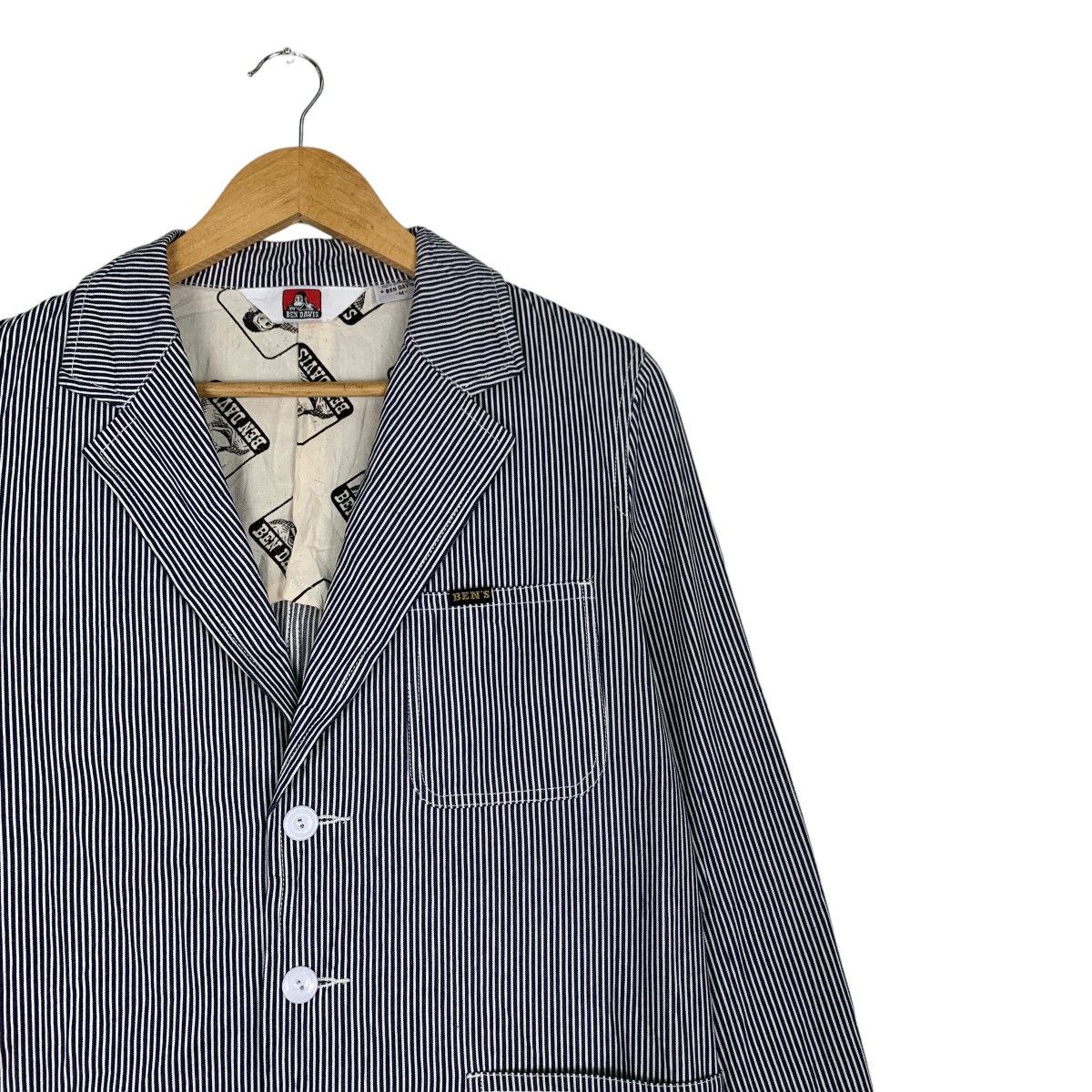 Ben Davis BEN DAVIS Hickory Striped Casual Jacket #1077-C49 Size US M / EU 48-50 / 2 - 5 Thumbnail
