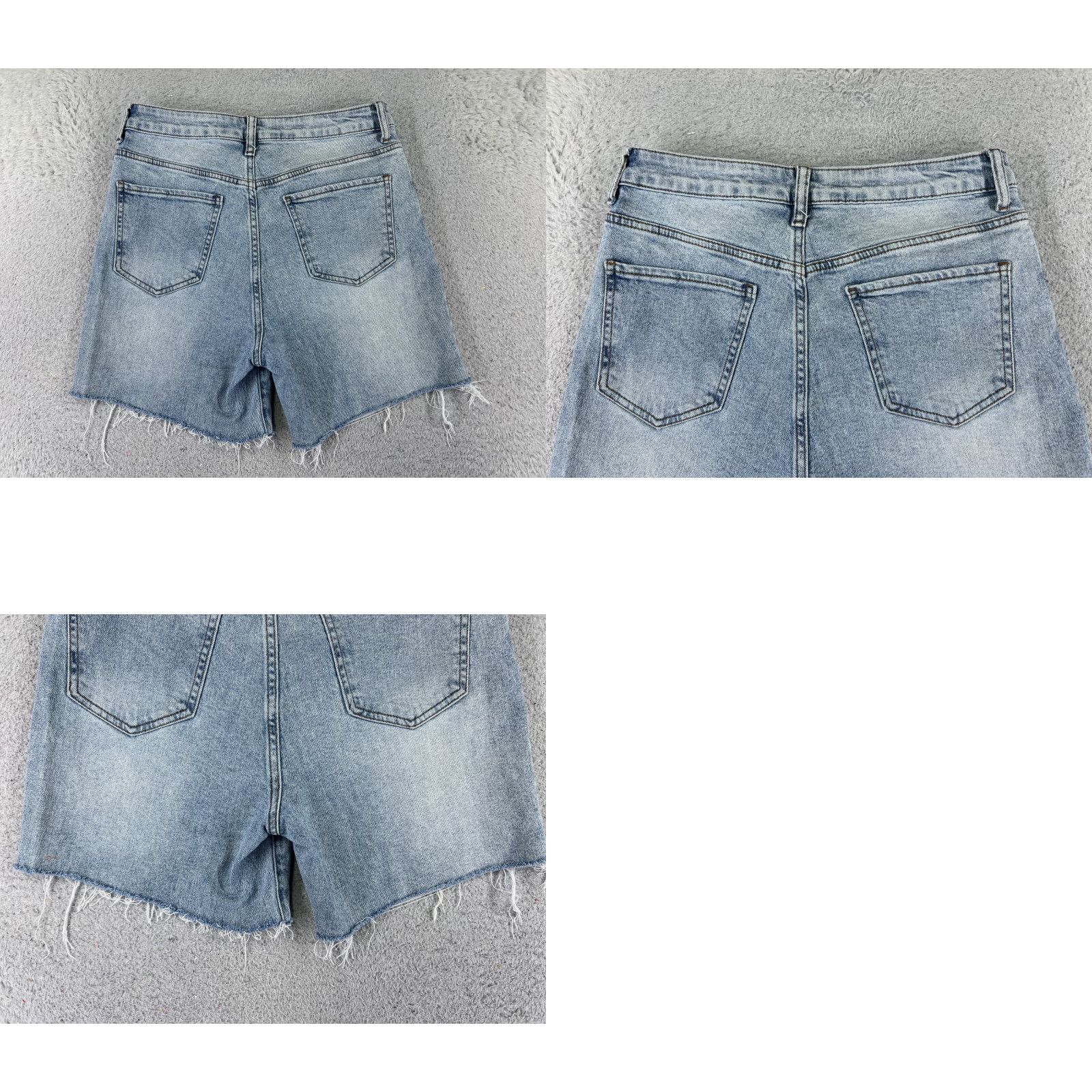 Vintage Song Shorts Womens Denim Short 26x6 Blue 7 High Rise Button Fly Cut-Off Cotton Street Casual 90s Womens Shoes? Size 28" / US 6 / IT 42 - 9 Thumbnail