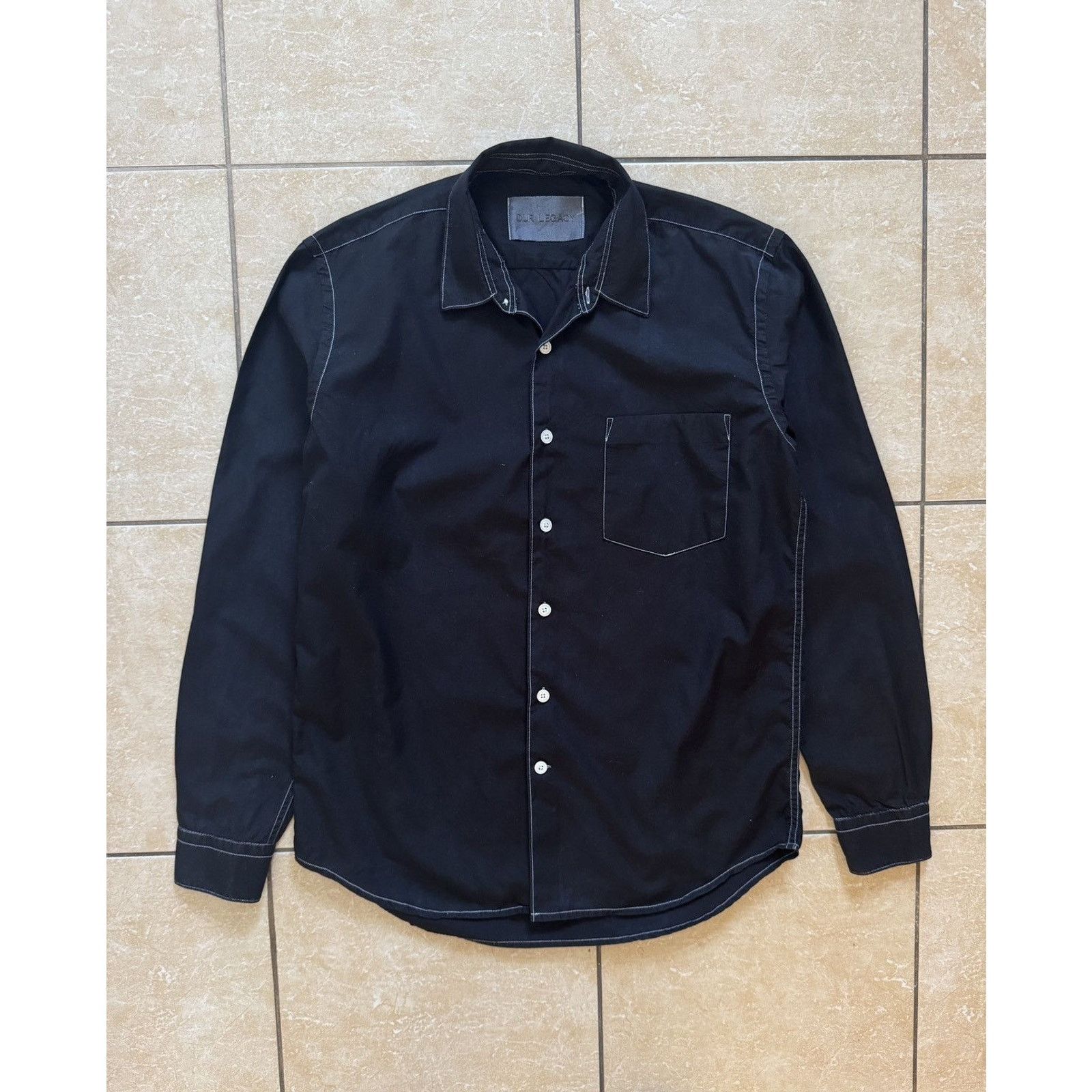 Our Legacy Our legacy Black Oxford Shirt Size US M / EU 48-50 / 2 - 1 Thumbnail