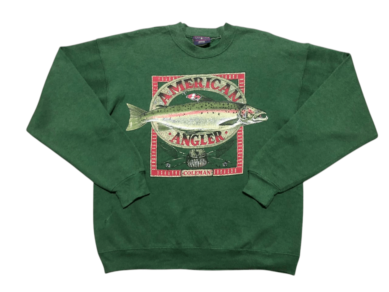 Coleman Vintage 90s Coleman "American Angler" Crewneck Sweatshirt Size US M / EU 48-50 / 2 - 1 Thumbnail