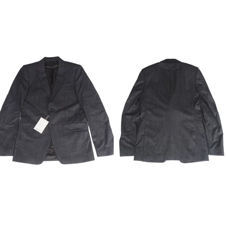Givenchy Givenchy Size46 Auction Black and Grey Striped Wool Suit, S Size US M / EU 48-50 / 2 - 2 Thumbnail