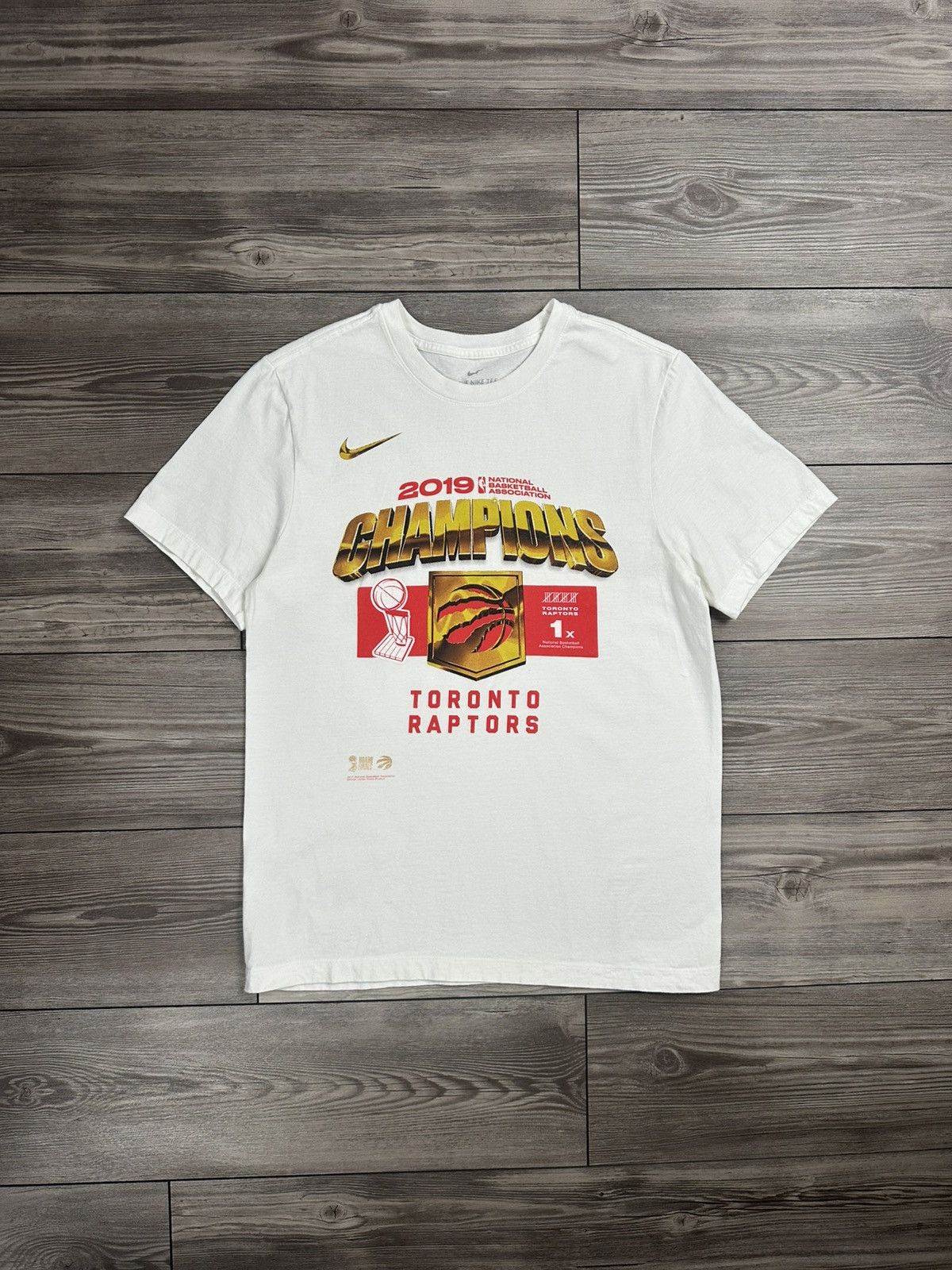 NBA × Nike Toronto Raptors x Nike 2019 Nba Champions T Shirt Size US M / EU 48-50 / 2 - 1 Thumbnail