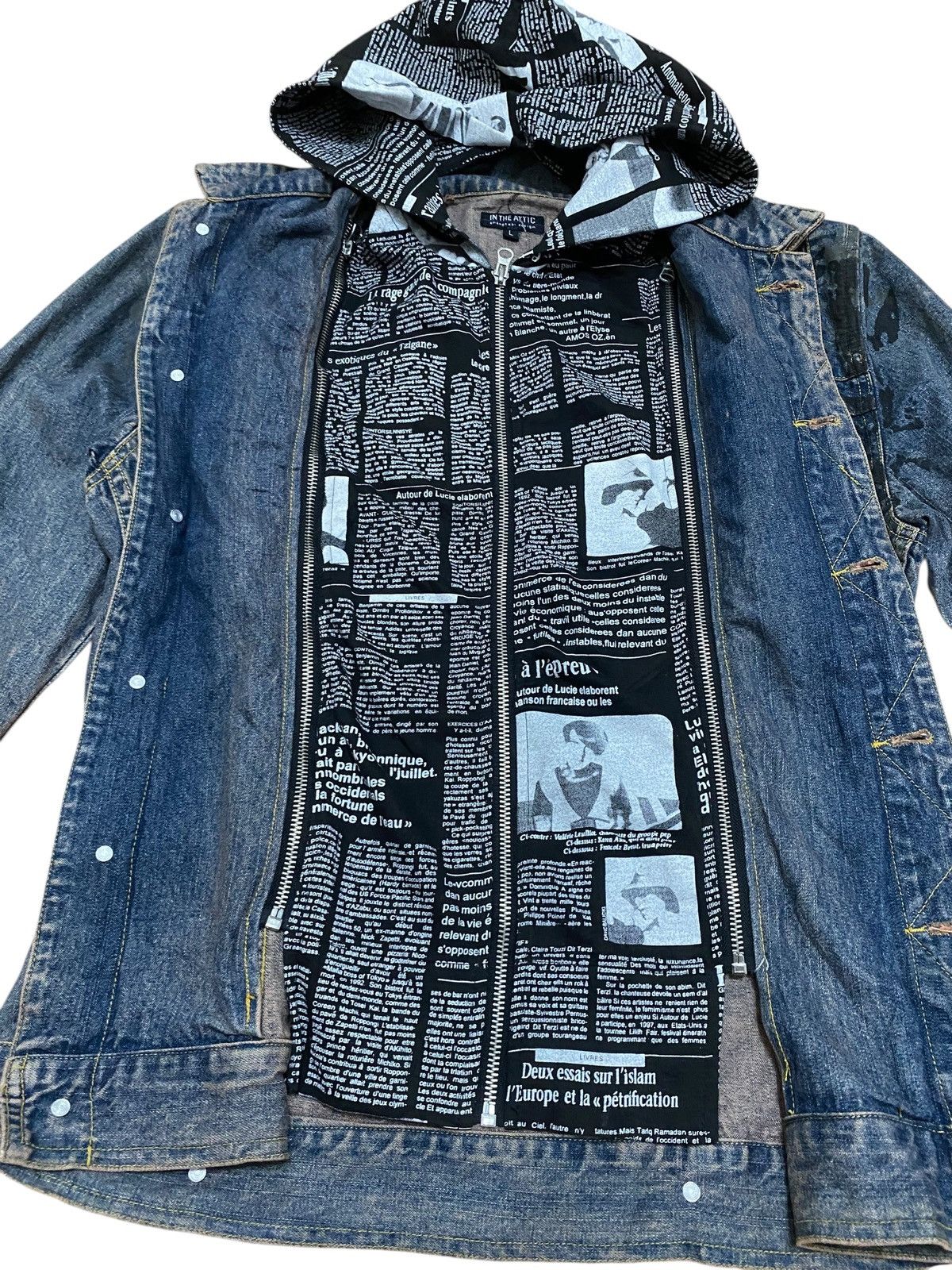 GOSTAR DE FUGA × In The Attic × Seditionaries 🔥RARE🔥 in the attic printed waxed denim jacket double layer Size US M / EU 48-50 / 2 - 3 Thumbnail