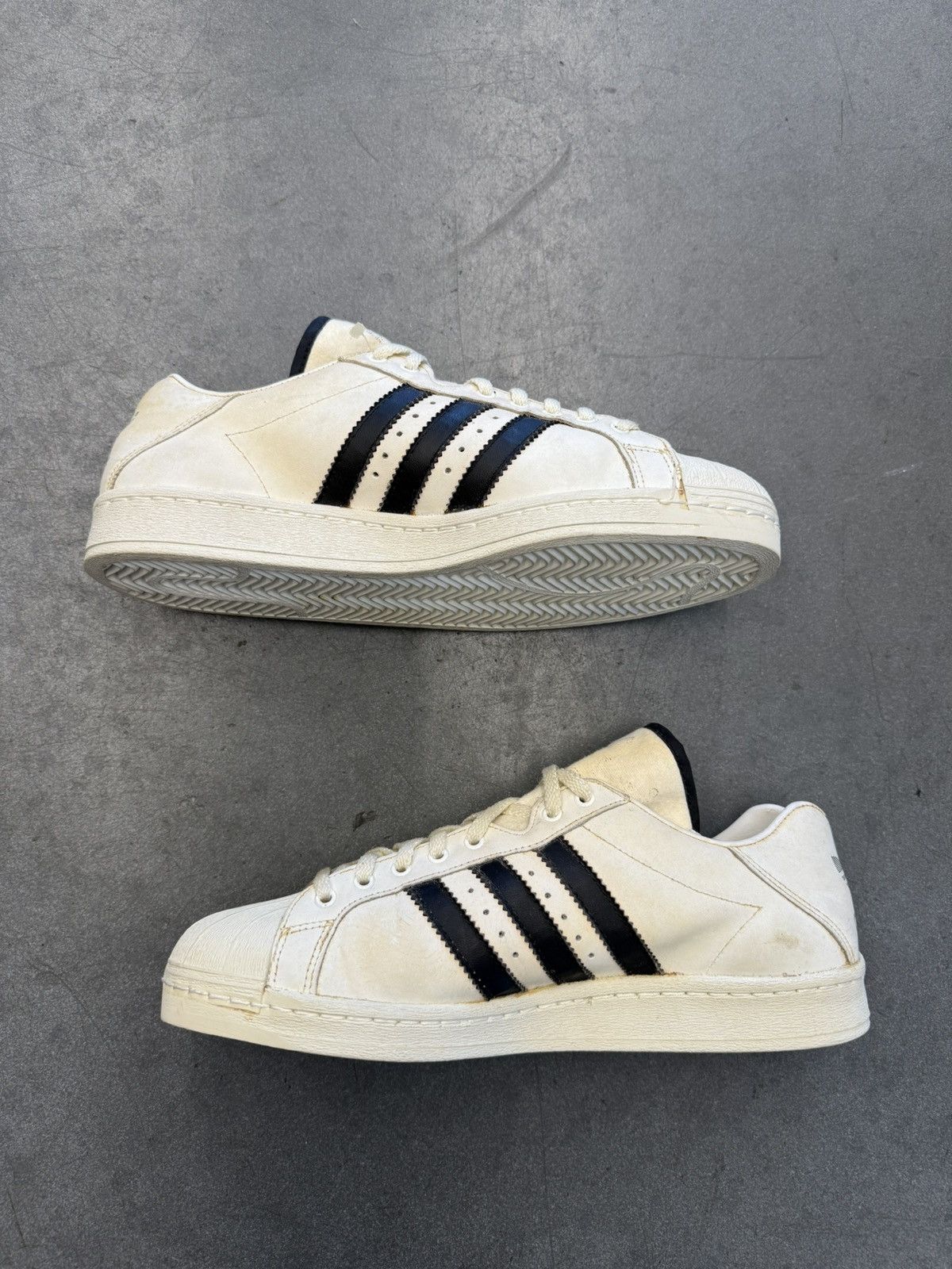 Adidas 1980s Vintage Adidas Superstar Sneakers Made In France Size US 10 / EU 43 - 2 Thumbnail