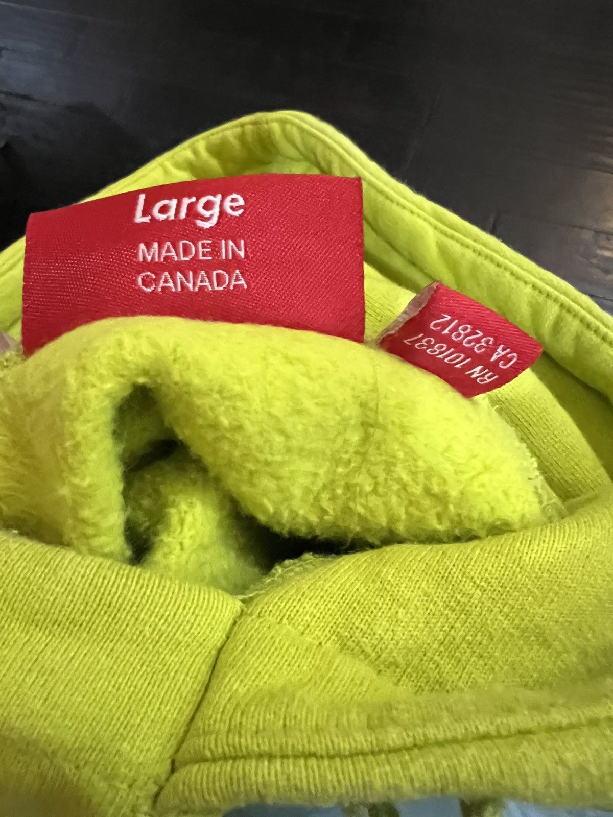 Supreme Supreme Box Logo Hoodie Acid Green Size Large Size US L / EU 52-54 / 3 - 4 Thumbnail