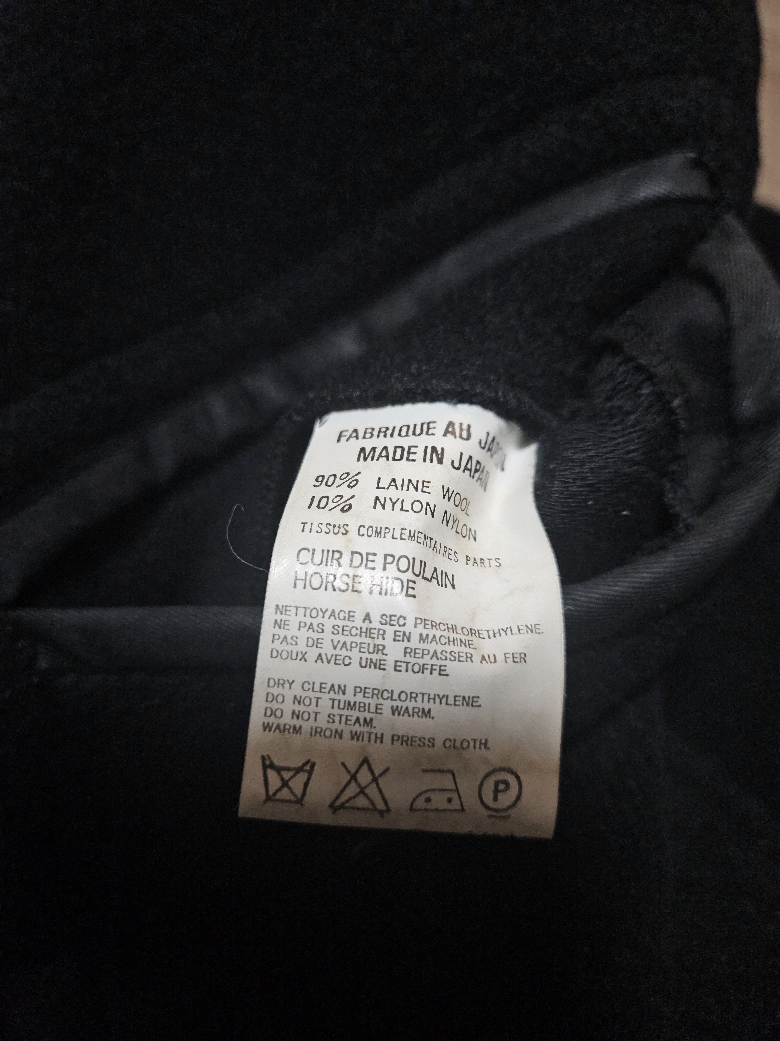 Yohji Yamamoto AW04 Back Zip & Leather Collar Jacket Size US L / EU 52-54 / 3 - 8 Thumbnail