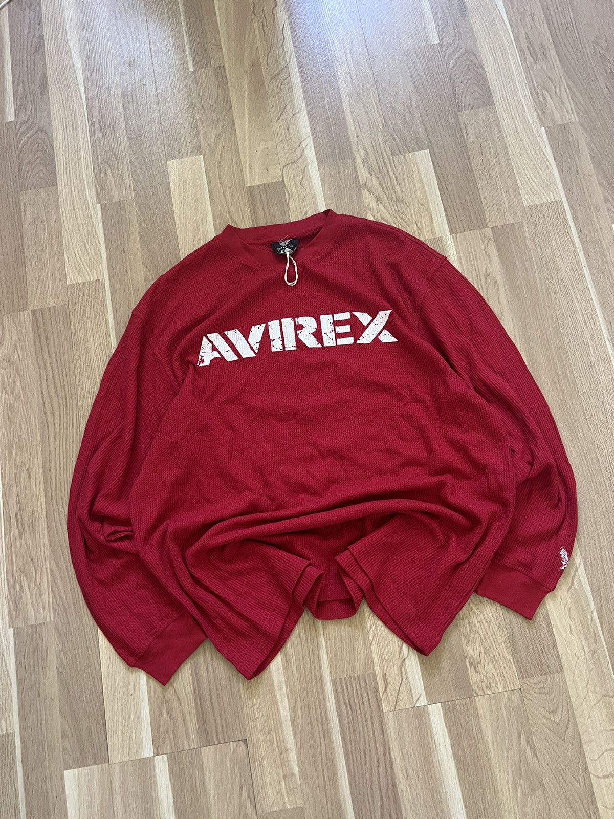 Avirex × Vintage Avirex vintage long sleeve flying big logo red archive 90s Size US L / EU 52-54 / 3 - 3 Thumbnail