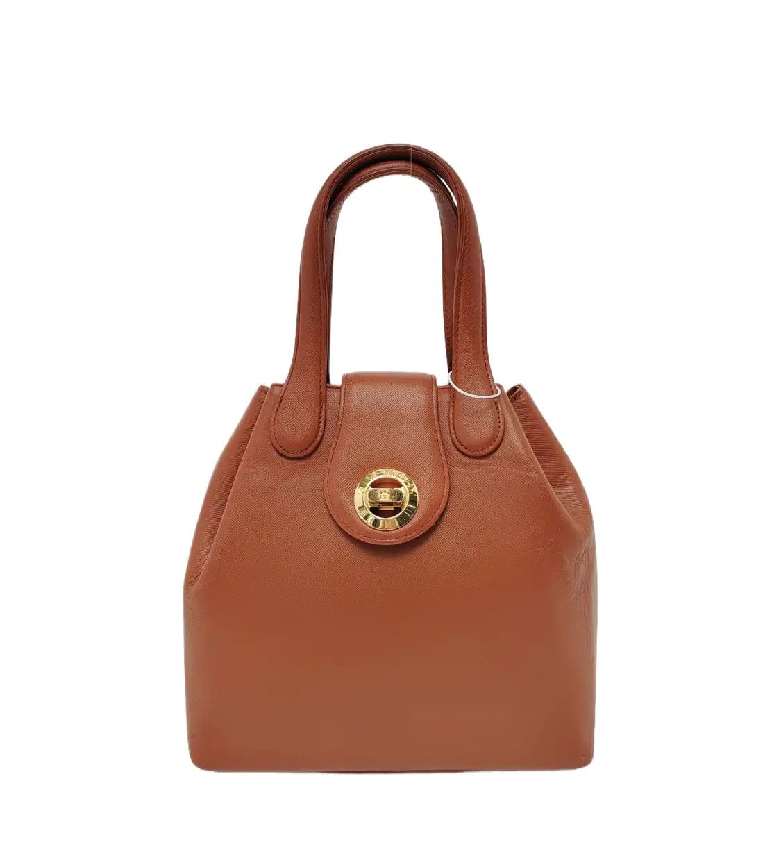 Givenchy Bucket Bag Brown Cowhide Leather Handbag Gold Hardware, Women's