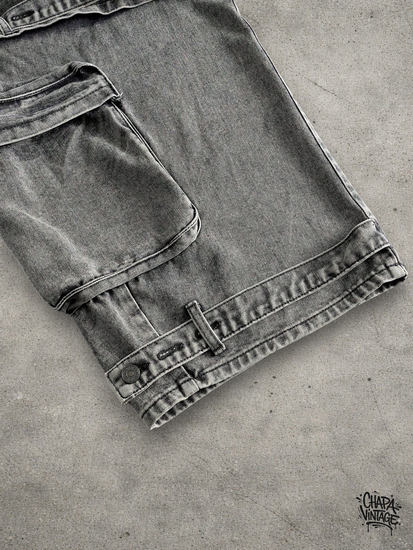 Japanese Brand Cargo gray jeans Size US 32 / EU 48 - 4 Thumbnail