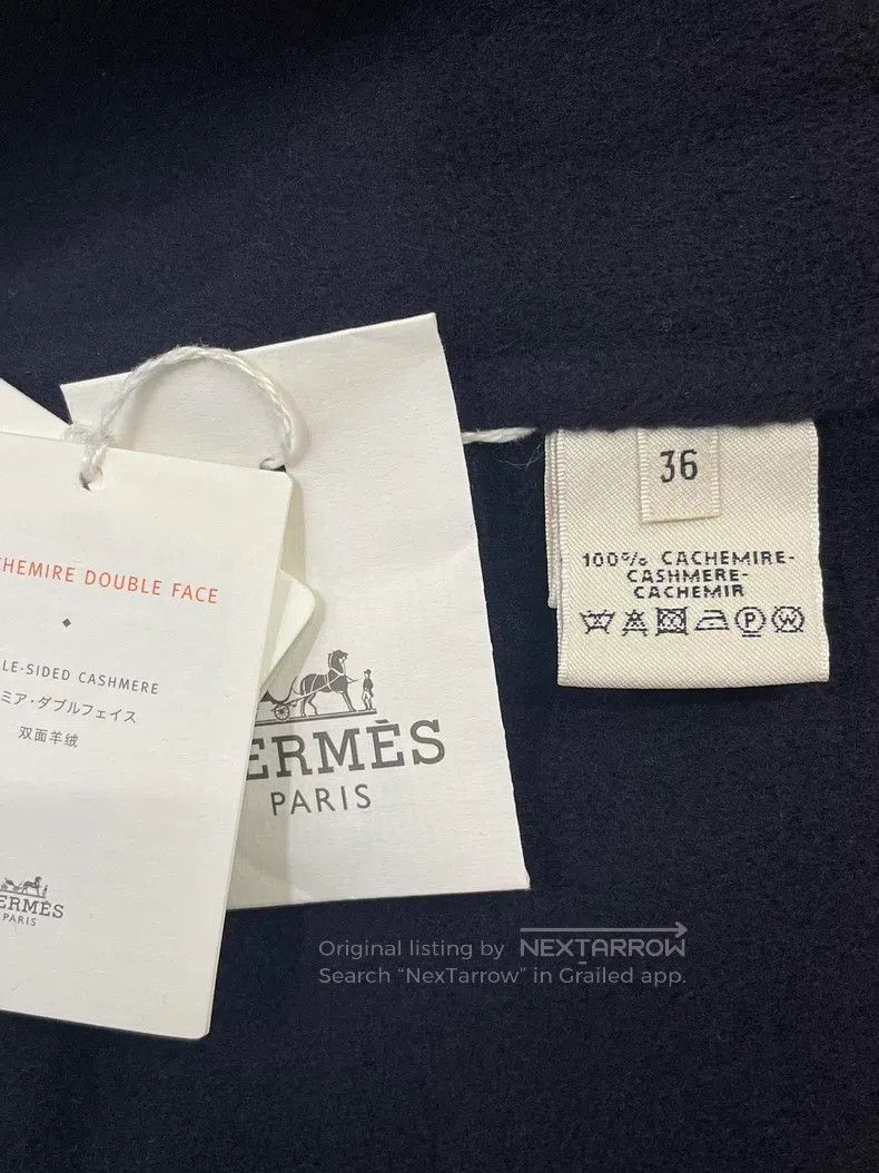 Hermes Hermes Contrast color lapel double-sided cashmere coat Size XS / US 0-2 / IT 36-38 - 4 Thumbnail