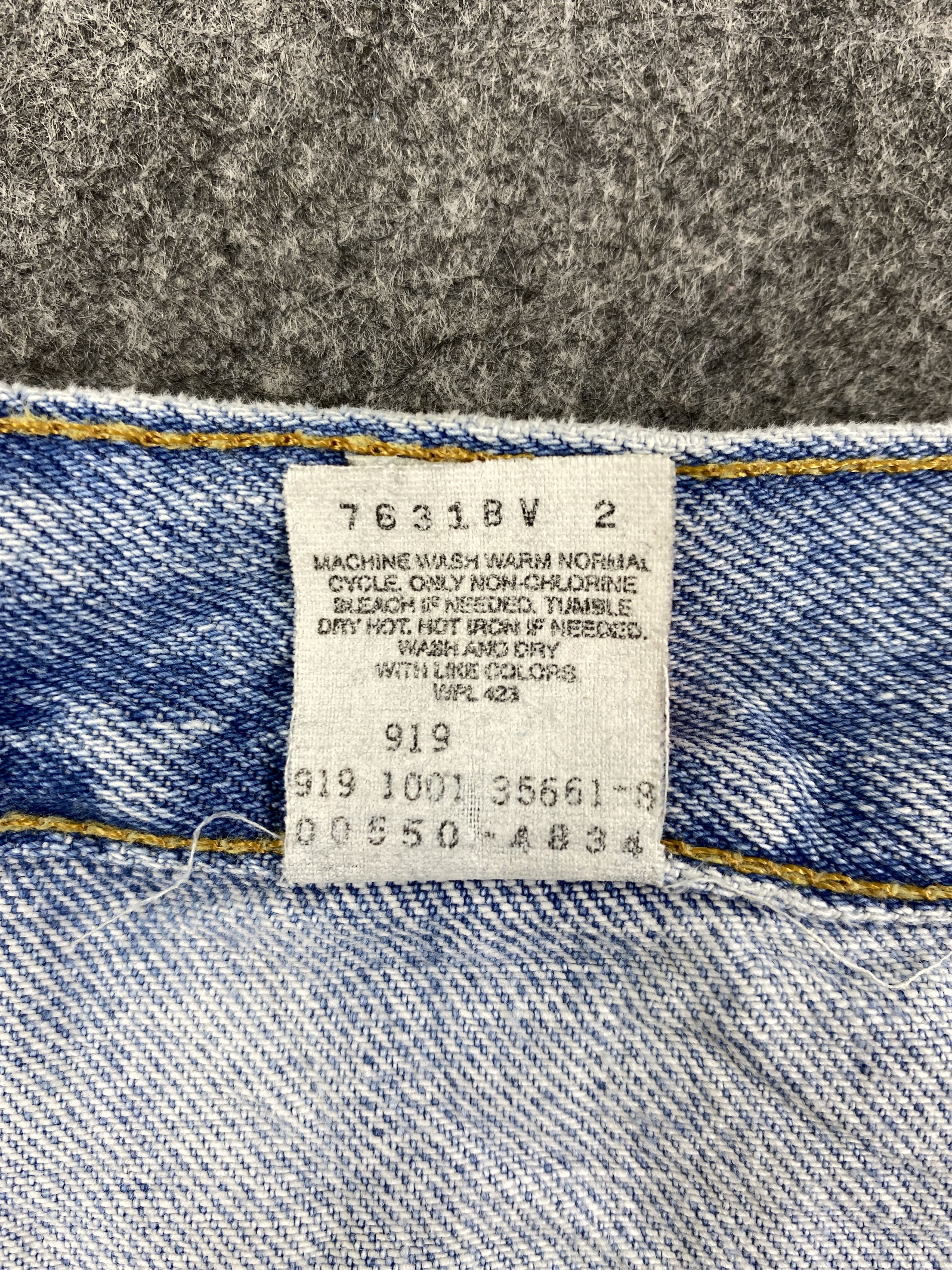 Japanese Brand Light Blue Wash Vintage Levi's 550 37x34 Denim -JN1795 Size US 37 - 9 Thumbnail
