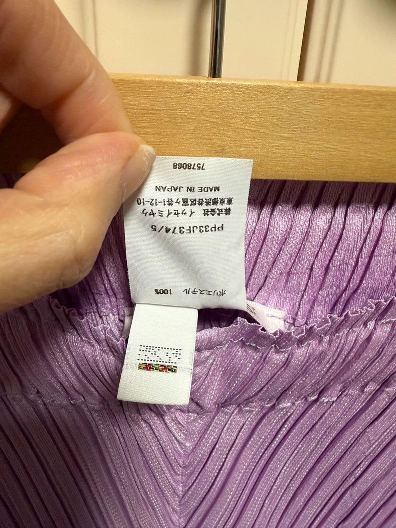 Issey Miyake Issey Miyake size:5 Pinkish-purple pleated wide-leg pants Size 31" - 3 Thumbnail