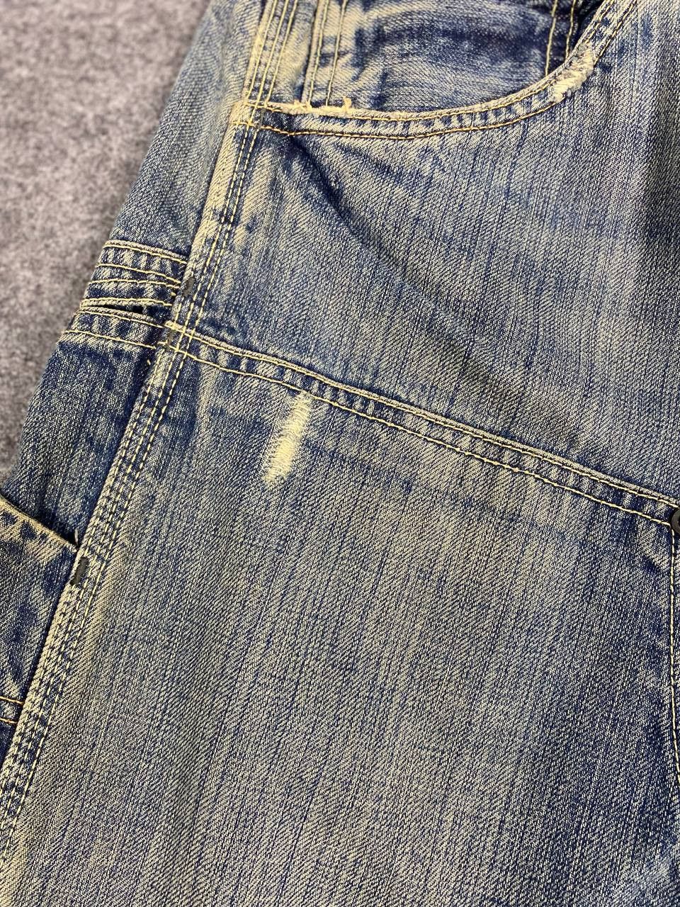 Japanese Brand vintage oxen workwear double knee denim nice design Size US 35 - 7 Thumbnail