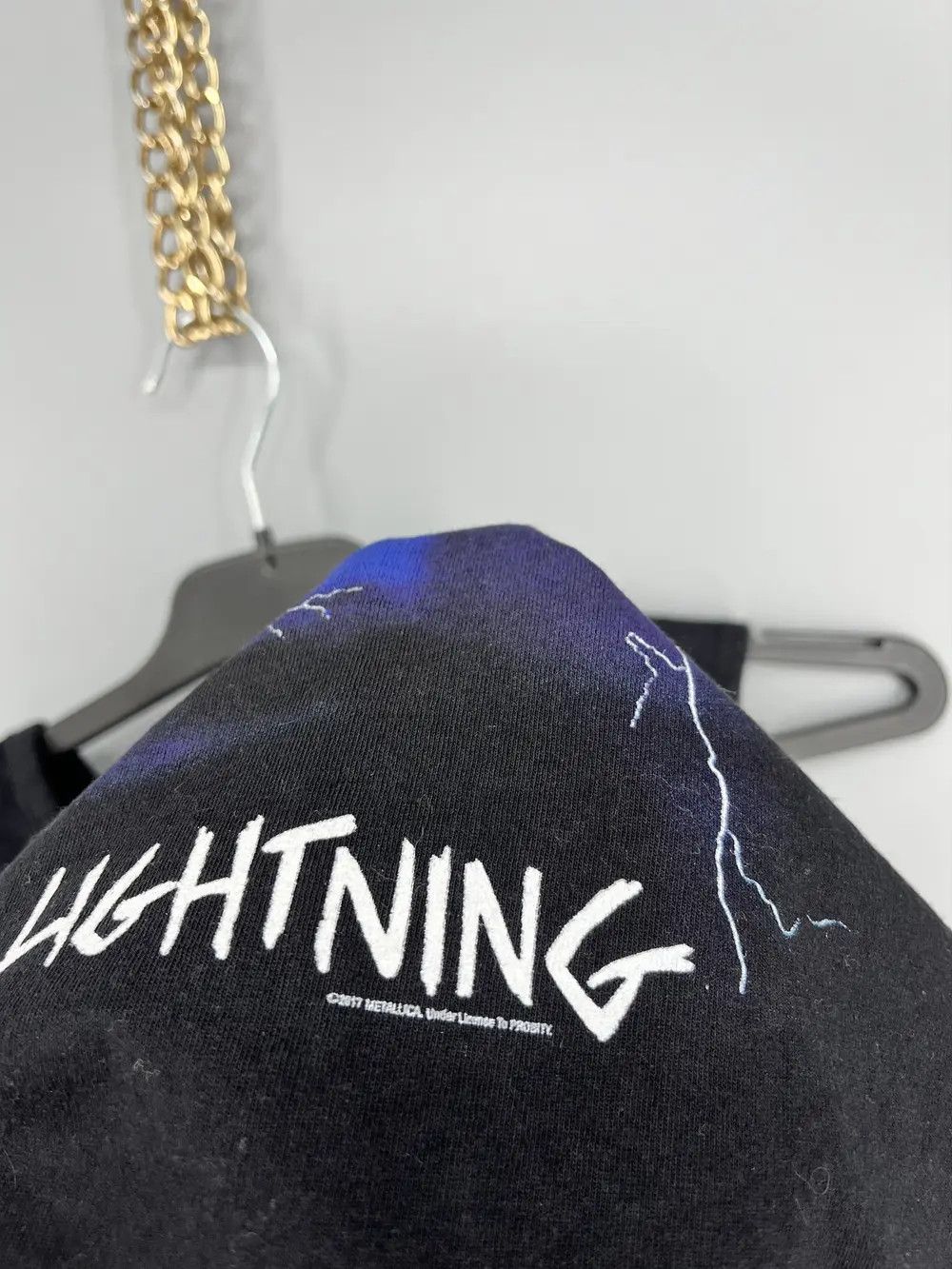 Band Tees Vintage Metallica Ride the Lightning Heavy Metal Rock Tshirt Size US M / EU 48-50 / 2 - 8 Thumbnail