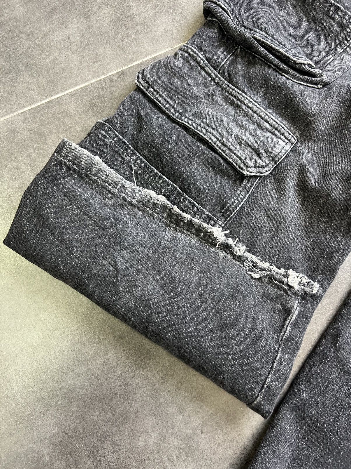 Diesel Baggy cargo DIESEL Y2K jeans in washed grey Size 24" / US 00 / IT 34 - 5 Thumbnail