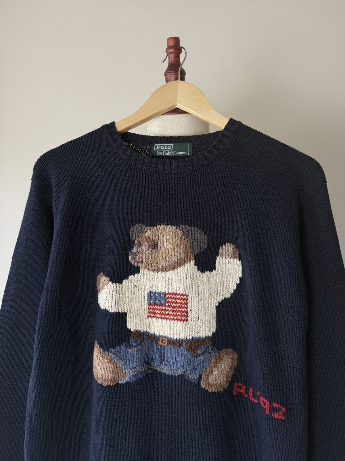 Polo Ralph Lauren RARE!! 80-90’s POLO BEAR RL’92 RALPH LAUREN KNITWEAR Size US S / EU 44-46 / 1 - 2 Thumbnail