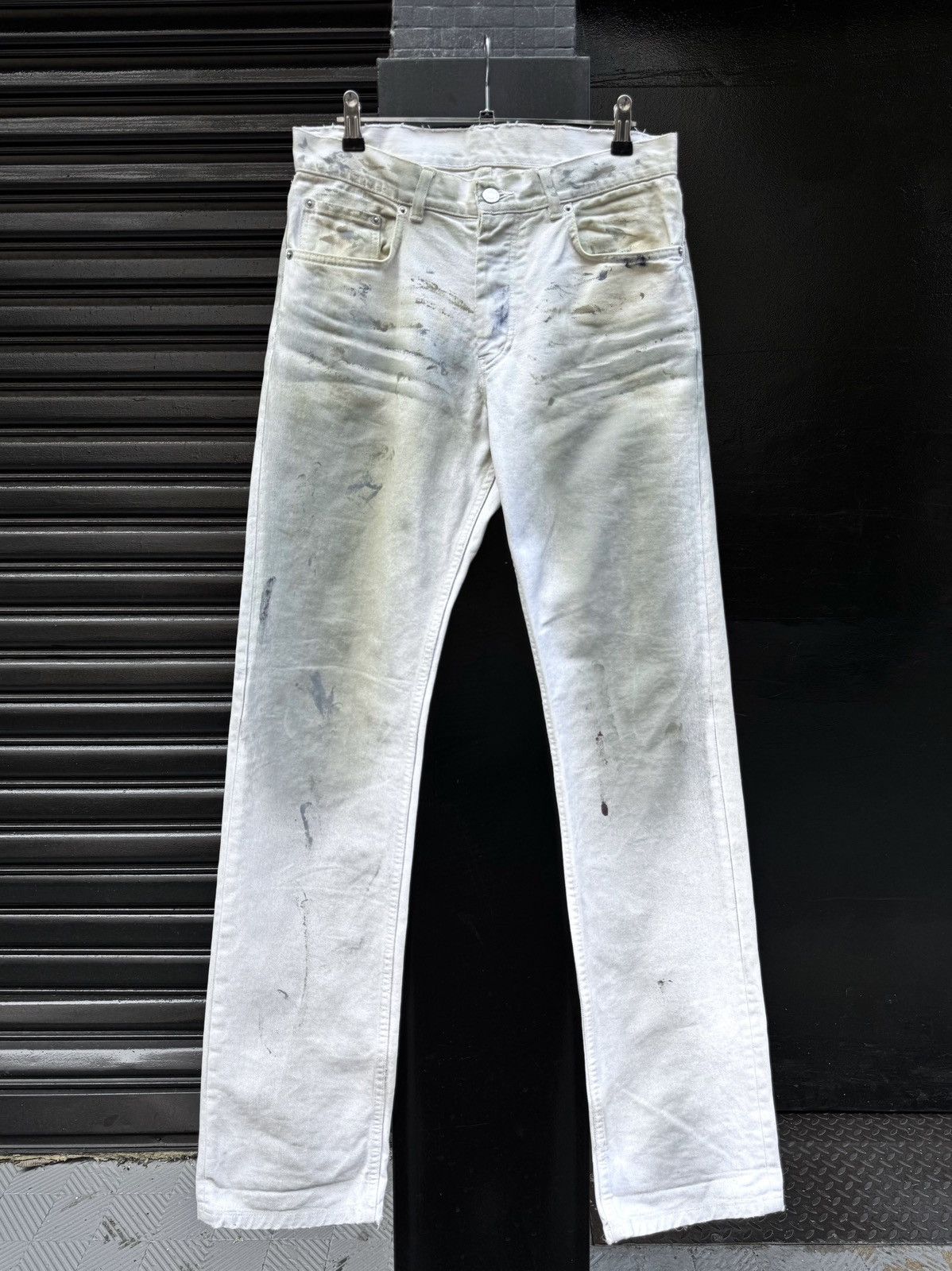 Helmut Lang Helmut Lang SS03 Painter Dirty White Classic 5 Pocket Denim Size US 30 / EU 46 - 1 Thumbnail