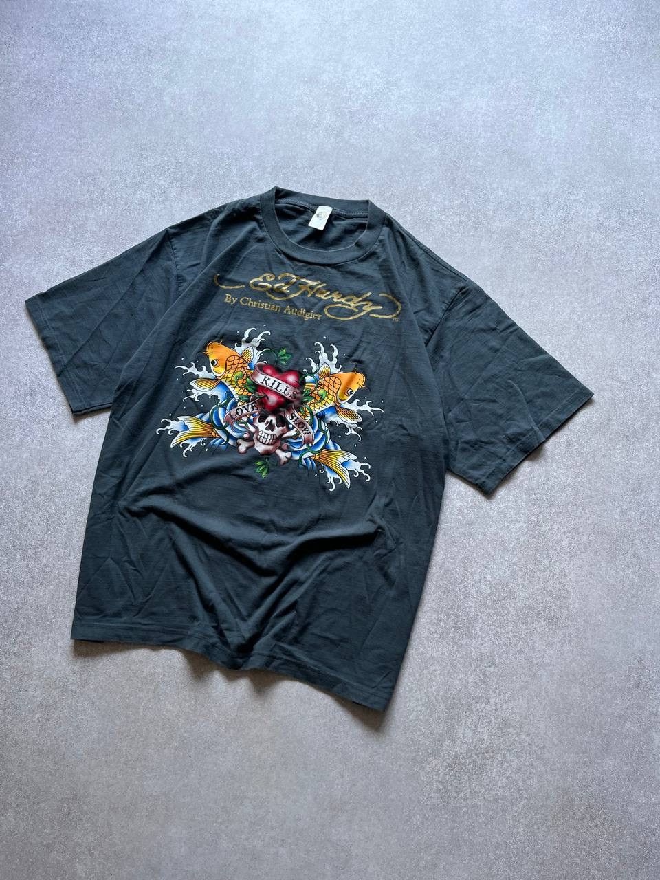 Ed Hardy Vintage Ed Hardy Love Kills Slowly Boxy T-shirt XL Size US XL / EU 56 / 4 - 2 Thumbnail