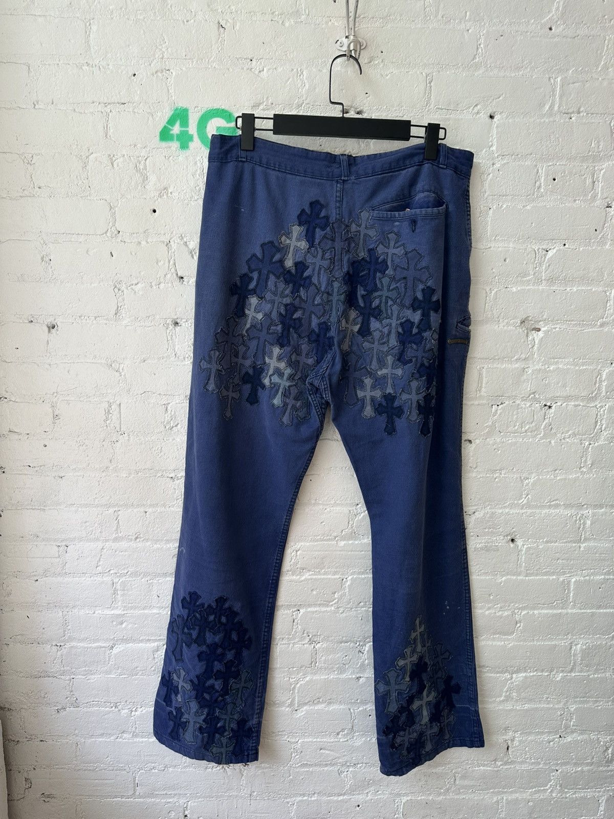 Chrome Hearts Chrome Hearts 100 Cross patch FLOODED JEANS PANTS 32 33 34 Size US 32 / EU 48 - 2 Thumbnail