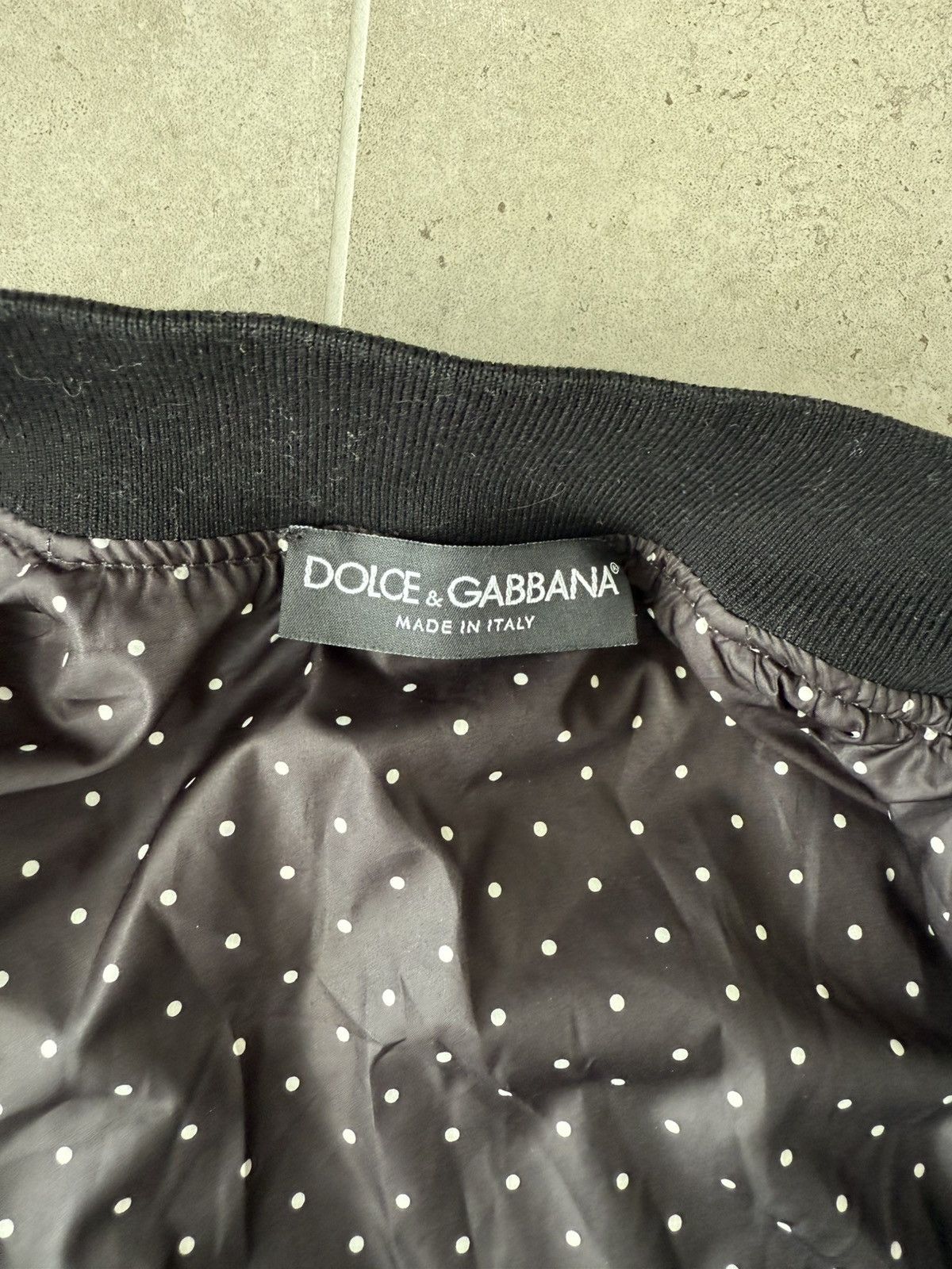 Dolce & Gabbana Dolce&Gabbana Jacket Bomber Black DD58 SG62 Sequined Beaded Size US L / EU 52-54 / 3 - 9 Thumbnail