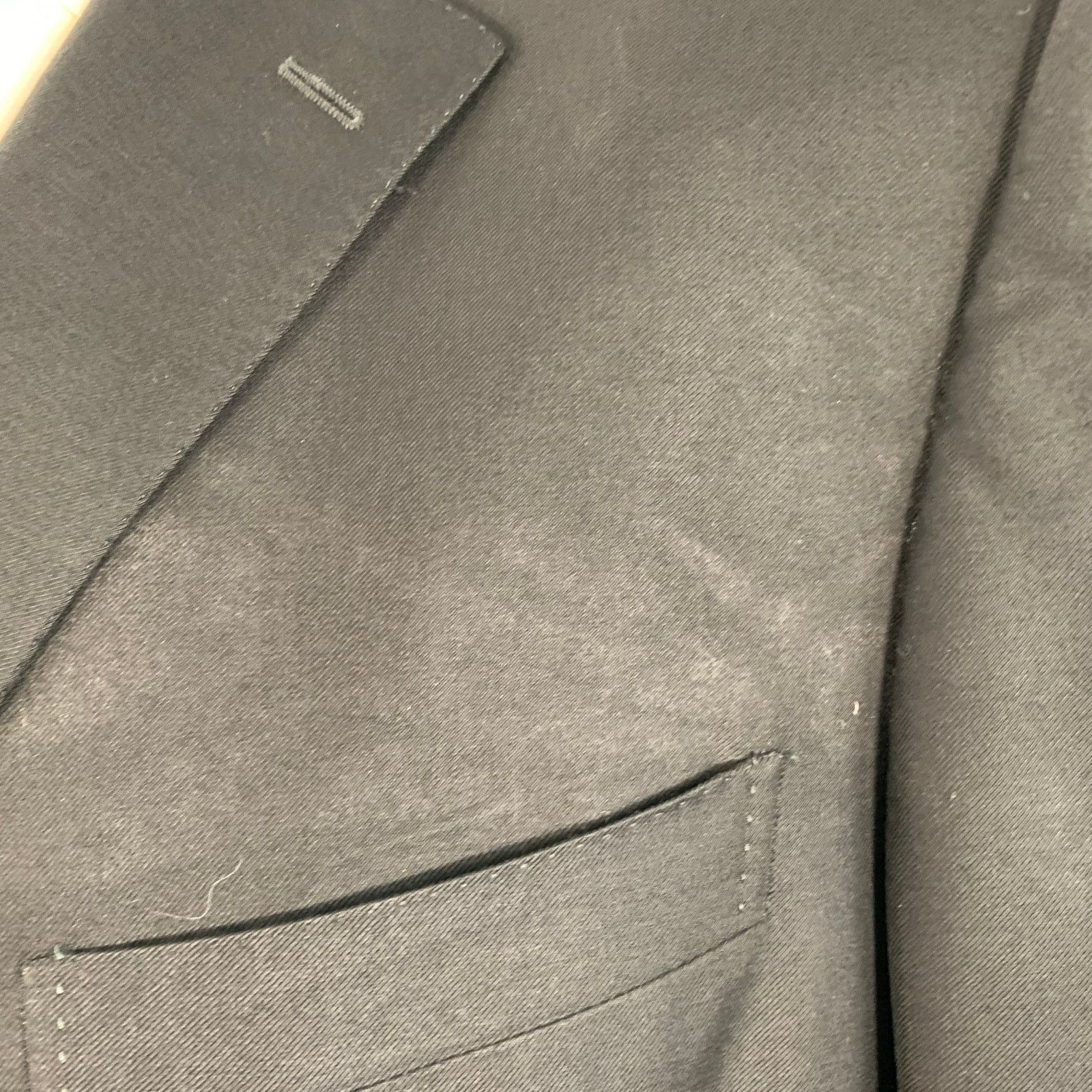 Ermenegildo Zegna ERMENEGILDO ZEGNA Size 48 Wool Twill Notch Lapel Sport Coat Size 48R - 6 Thumbnail