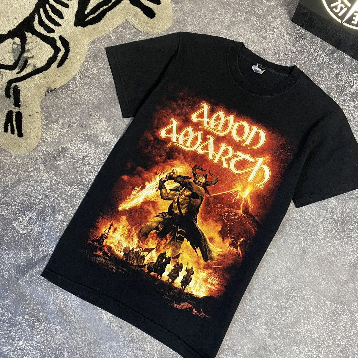 Band Tees Vintage Amon Amarth Overprinted graphic logo rock band tee Size US S / EU 44-46 / 1 - 3 Thumbnail