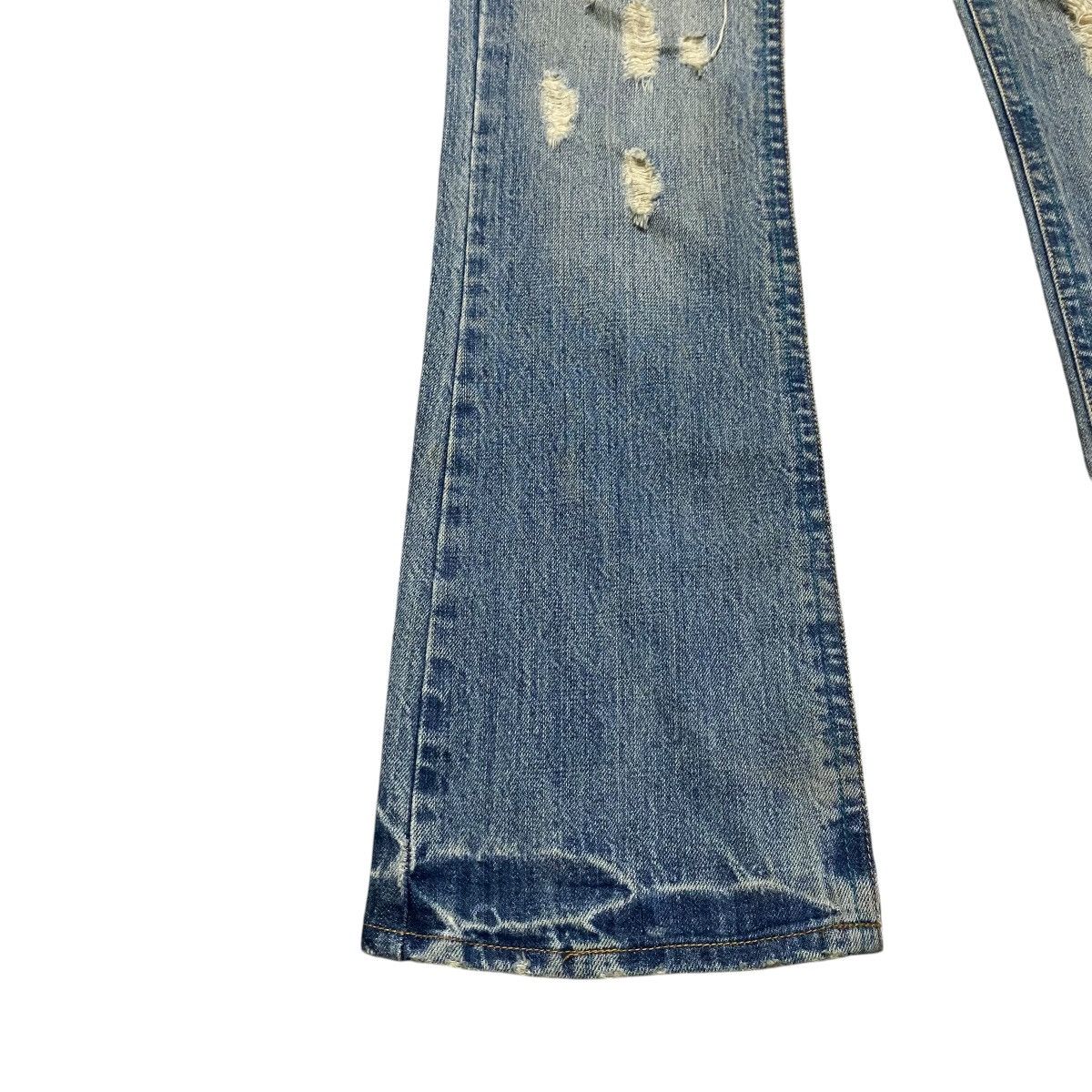 Le Grande Bleu (L.G.B.) Midas Machiavel Hole Distressed Denim Flare Jeans Size US 29 - 8 Thumbnail