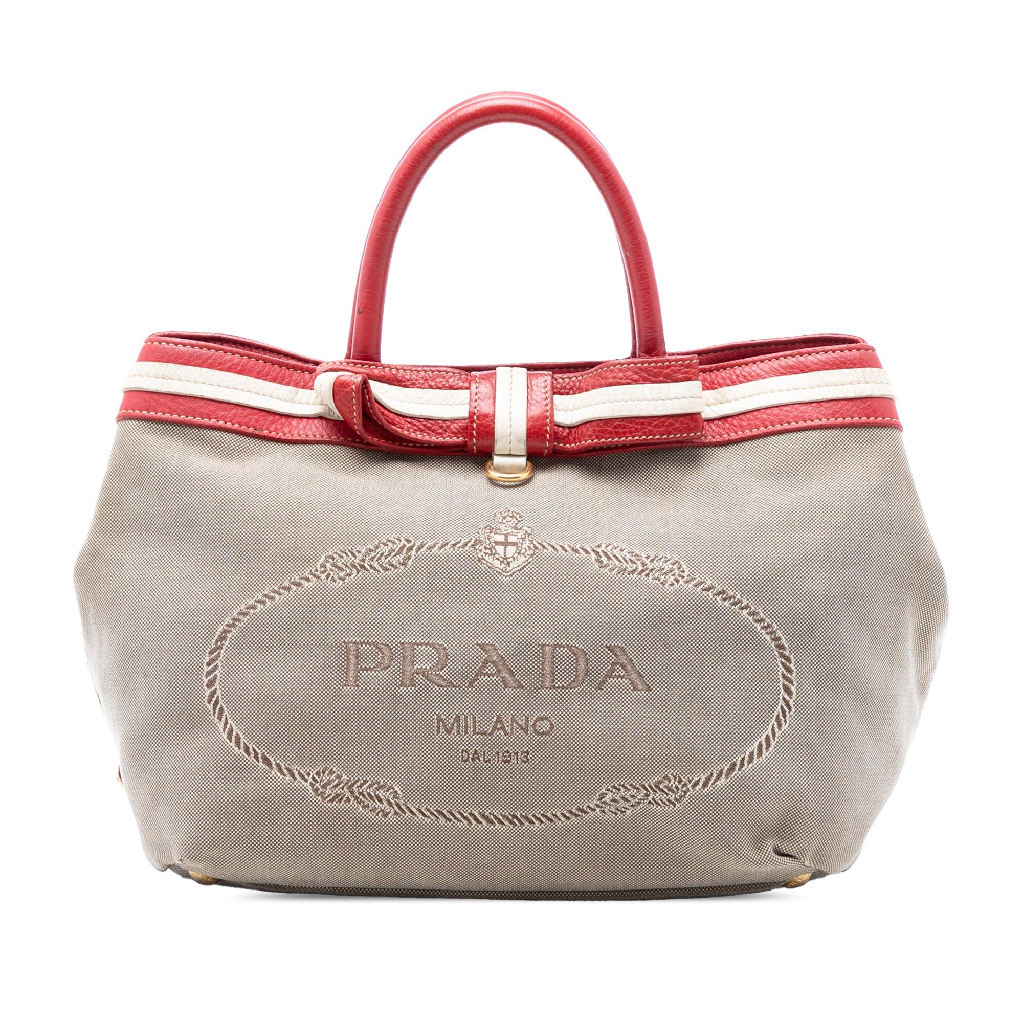 Prada Canvas Canapa Logo Tote Size ONE SIZE - 1 Thumbnail