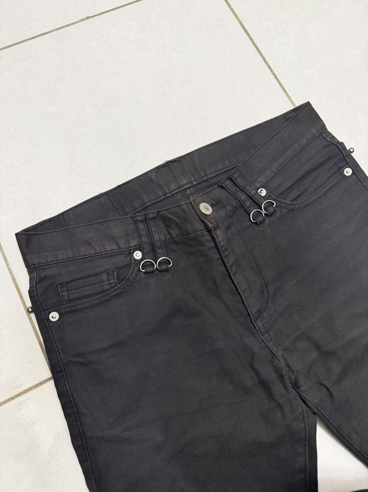 BUFFALO BOBS BUFFALO BOBS Denim Low Flare Jeans Choice Of Playboy Punks Size US 31 - 6 Thumbnail