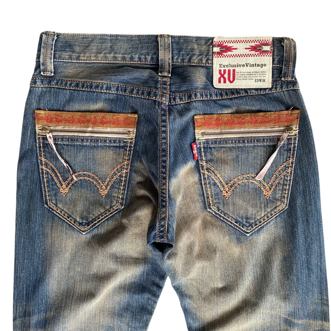 Edwin × Vintage RARE EDWIN EXCLUSIVE VINTAGE RUSTY MUDWASH DENIM W32X31 Size US 32 / EU 48 - 12 Thumbnail