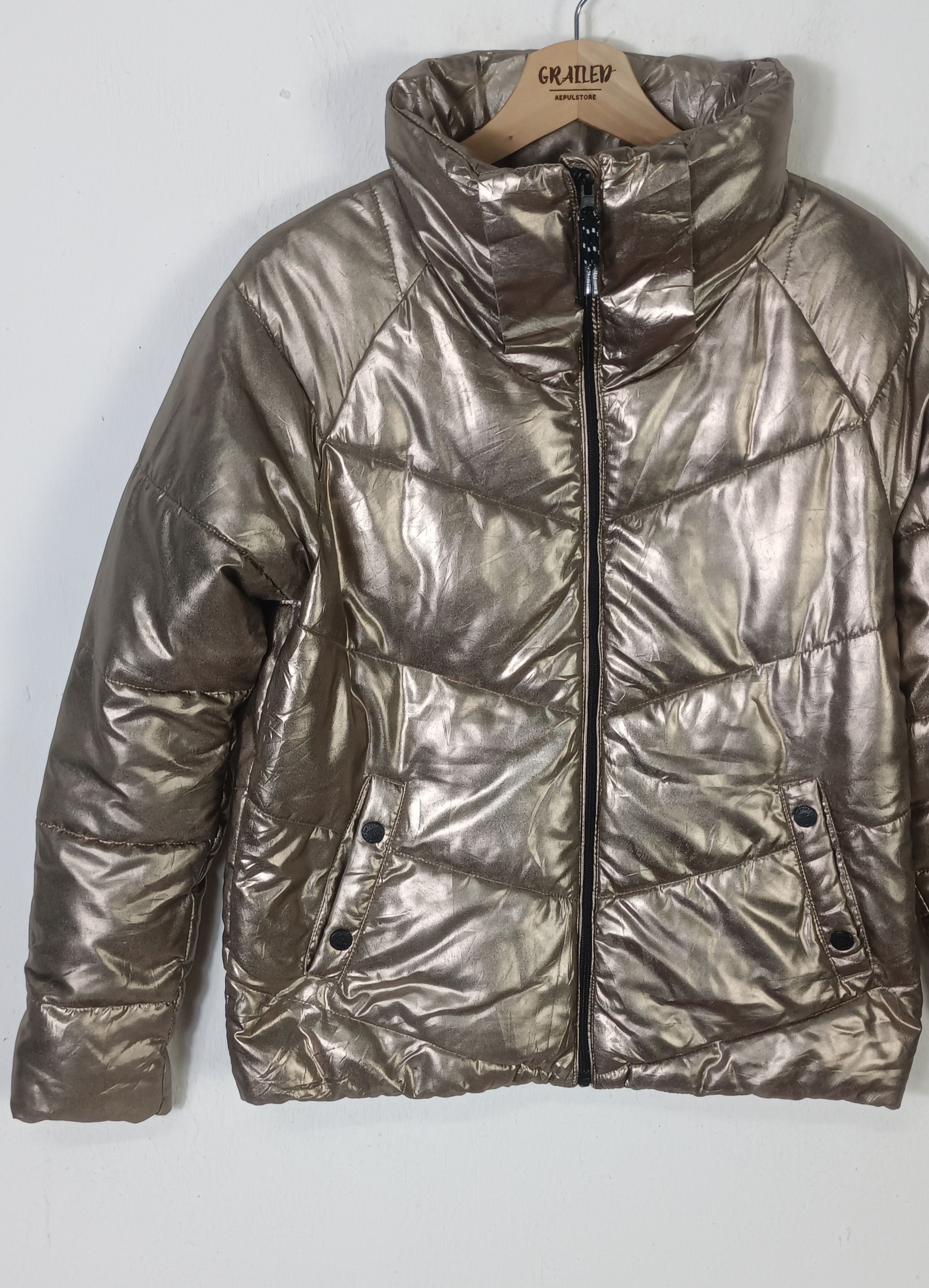 H&M H&M Padded Jacket Copper Metalic Size US M / EU 48-50 / 2 - 3 Thumbnail