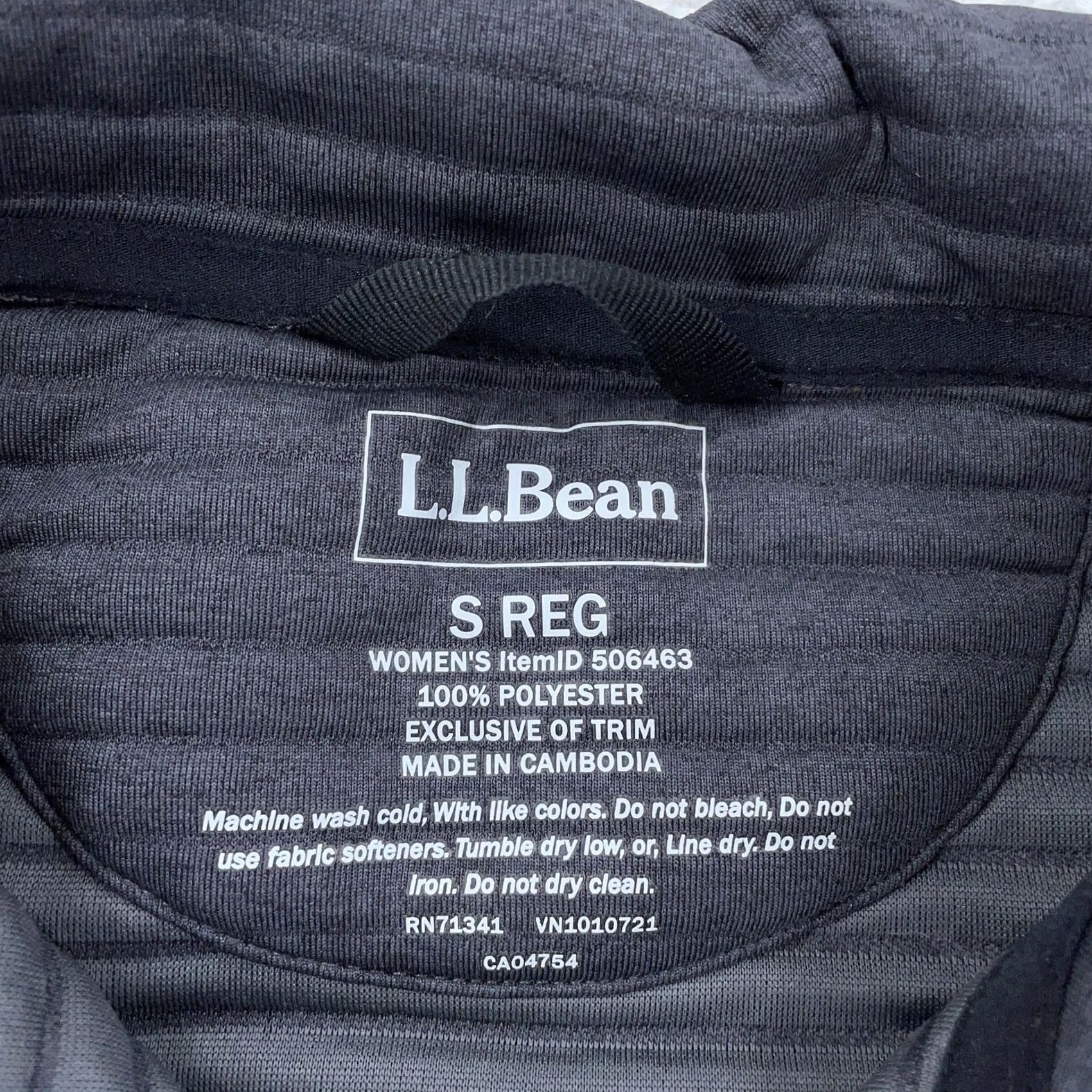 Vintage L.L. Bean Pullover Shirt Women S Gray Fleece Snap Mock Neck Logo Patch Airlight Knit Quick-Drying Breathable Size S / US 4 / IT 40 - 7 Thumbnail