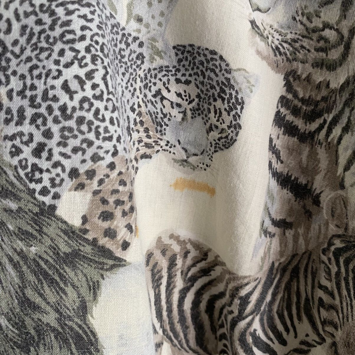 Vintage HOT STUFF Gray Safari Animal Print Shirt Size XL / US 12-14 / IT 48-50 - 6 Thumbnail