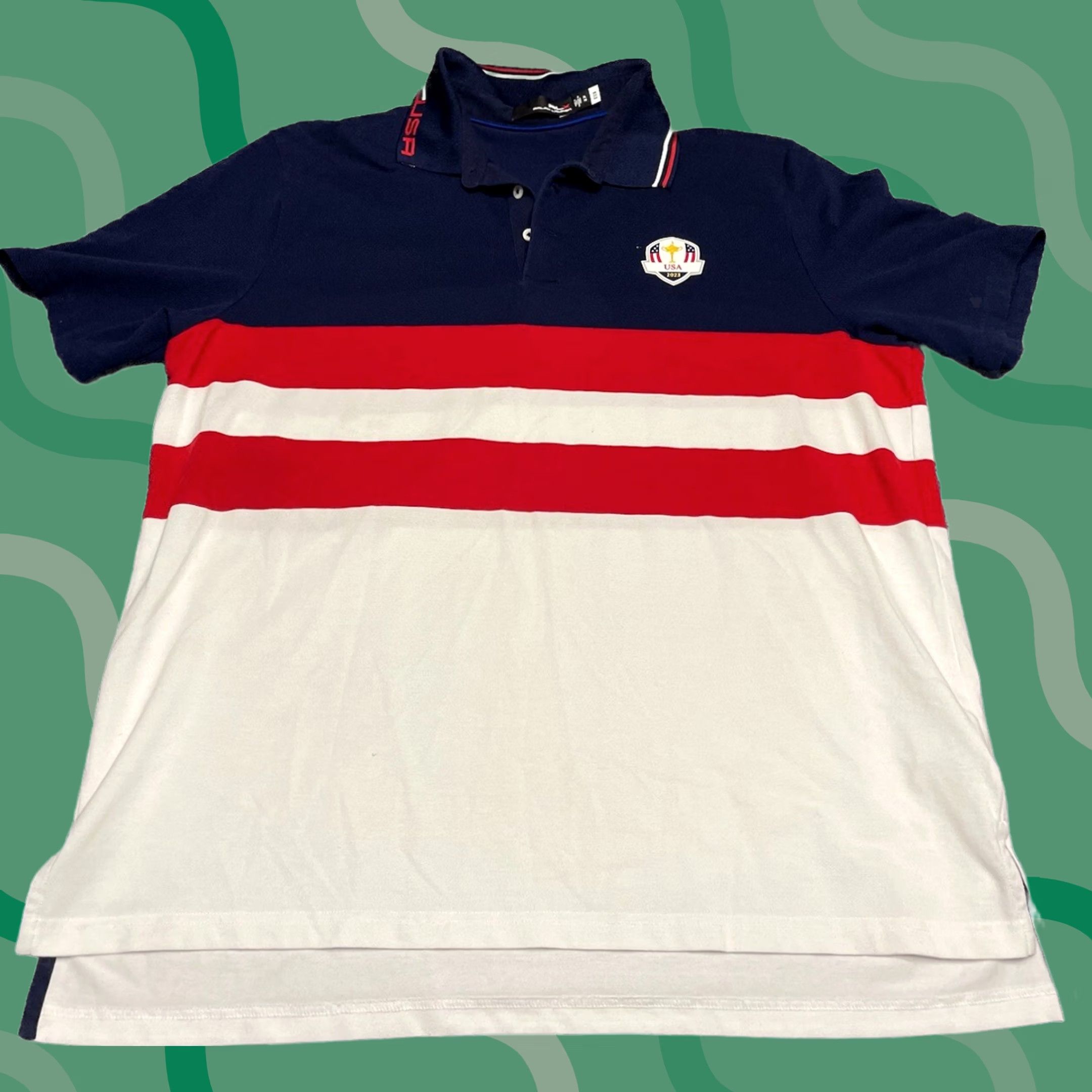 RLX Ralph Lauren RLX Ralph Lauren Polo Golf Shirt Mens XL Multicolor Dodici Forti MMXXIII Size US XL / EU 56 / 4 - 1 Thumbnail
