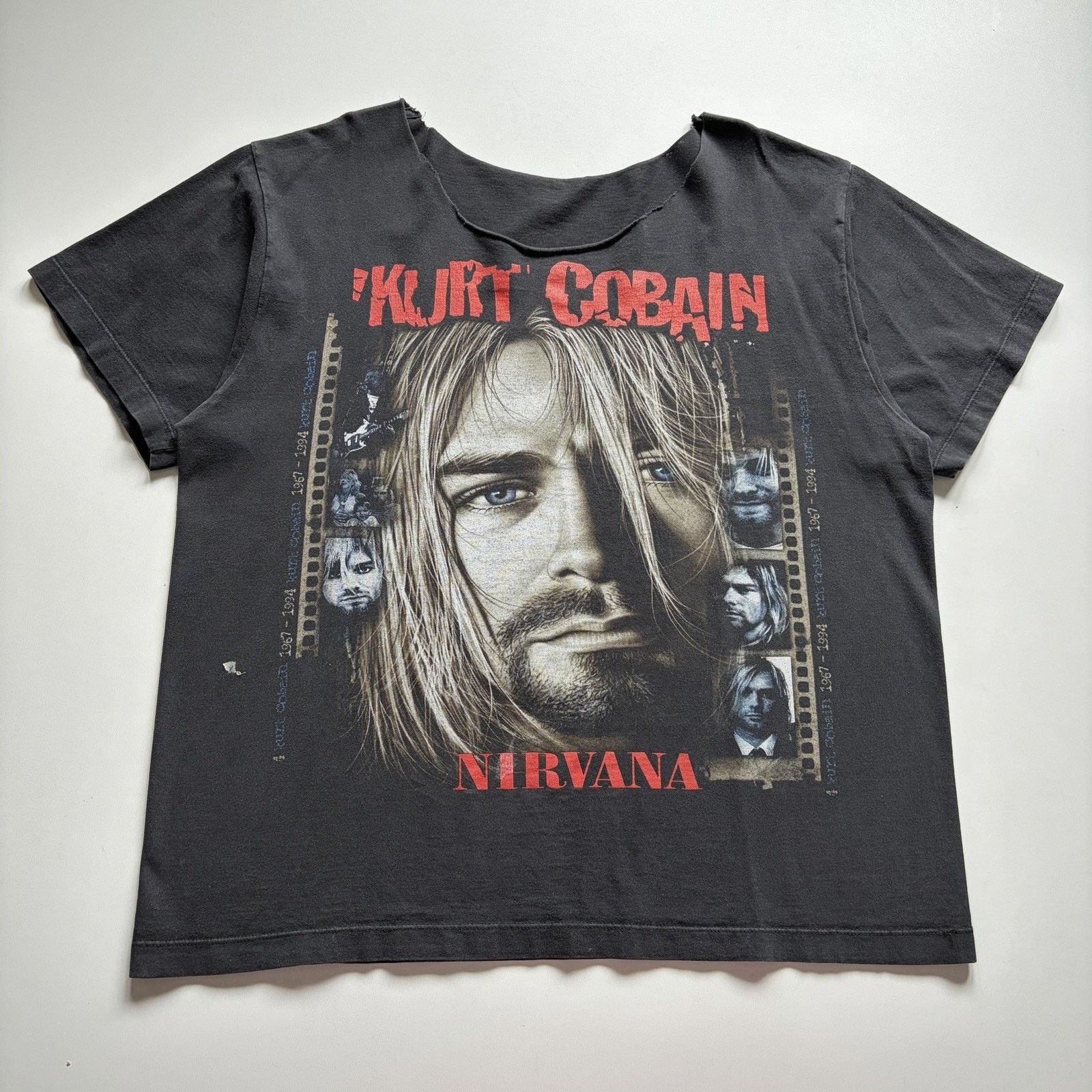 Vintage Vintage Kurt Cobain memorial t-shirt Giant tag | Grailed