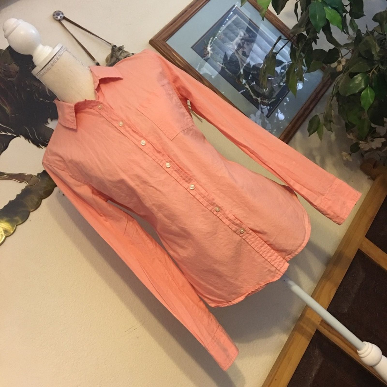 Merona Merona pink button front shirt XS Size XS / US 0-2 / IT 36-38 - 1 Thumbnail