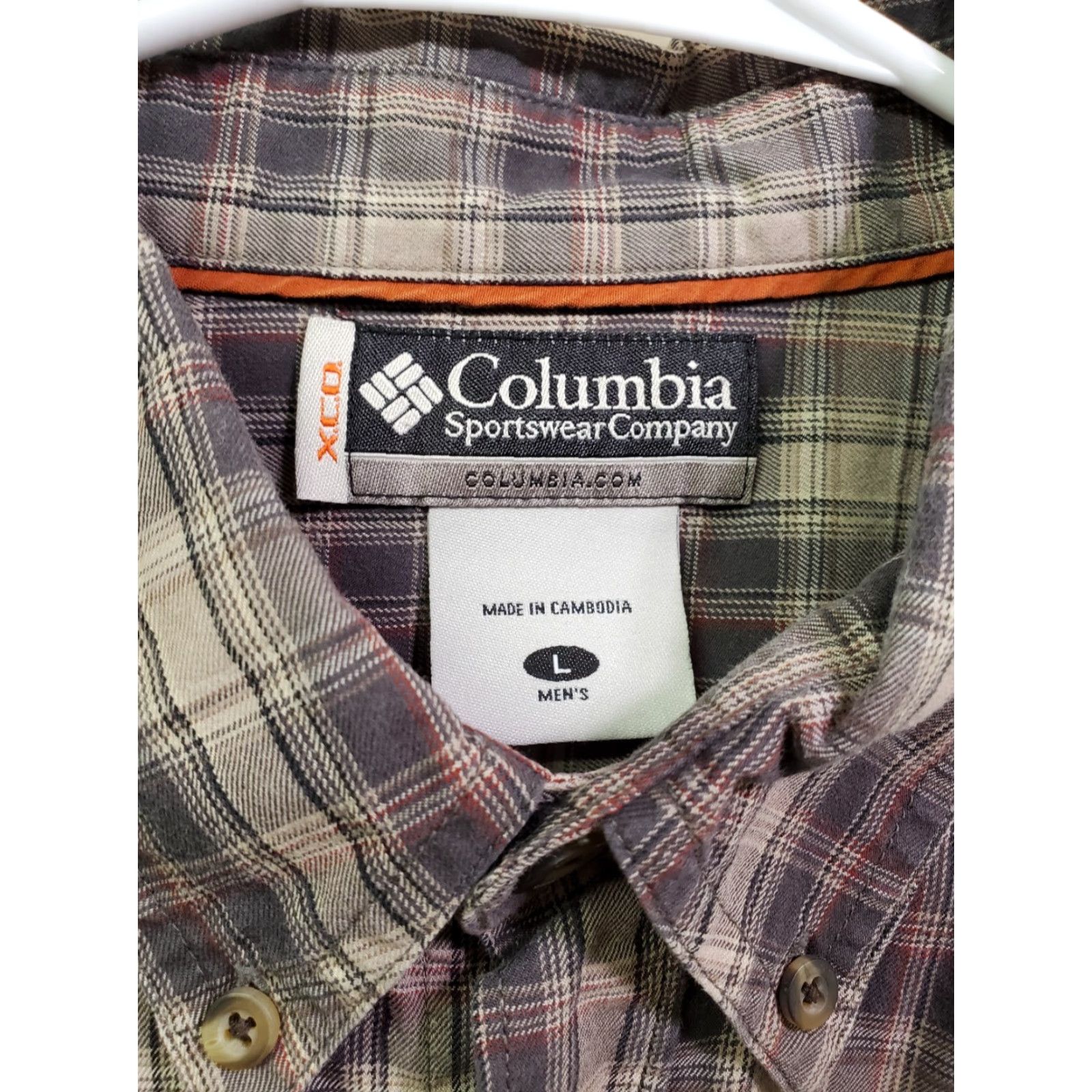 Vintage Columbia XCO Shirt Men’s Long Sleeve Plaid Button Down Size L Brown Front Pocket Size US L / EU 52-54 / 3 - 3 Thumbnail