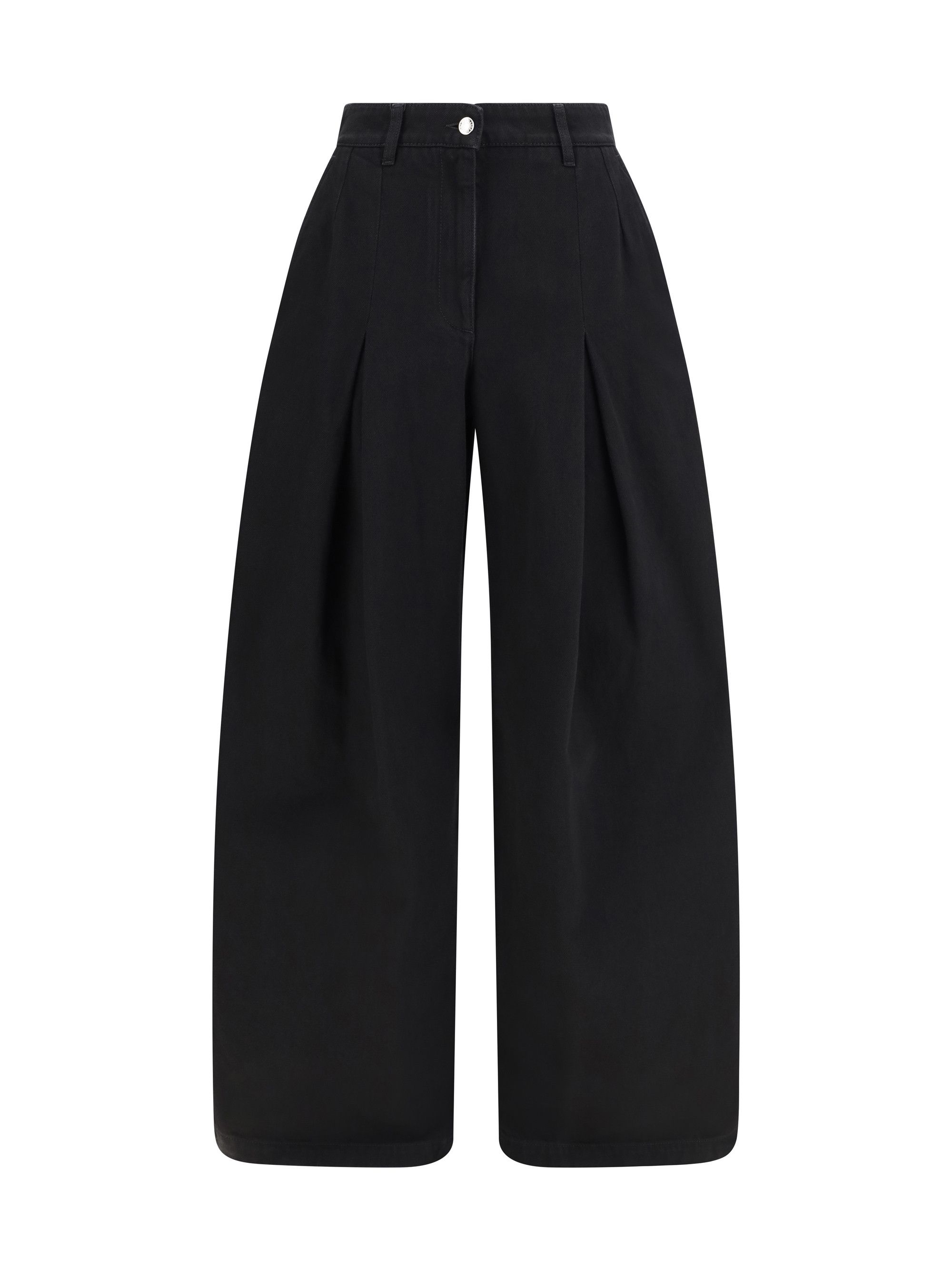 Dolce & Gabbana Wide-leg cotton Jeans Size 28" / US 6 / IT 42 - 1 Thumbnail