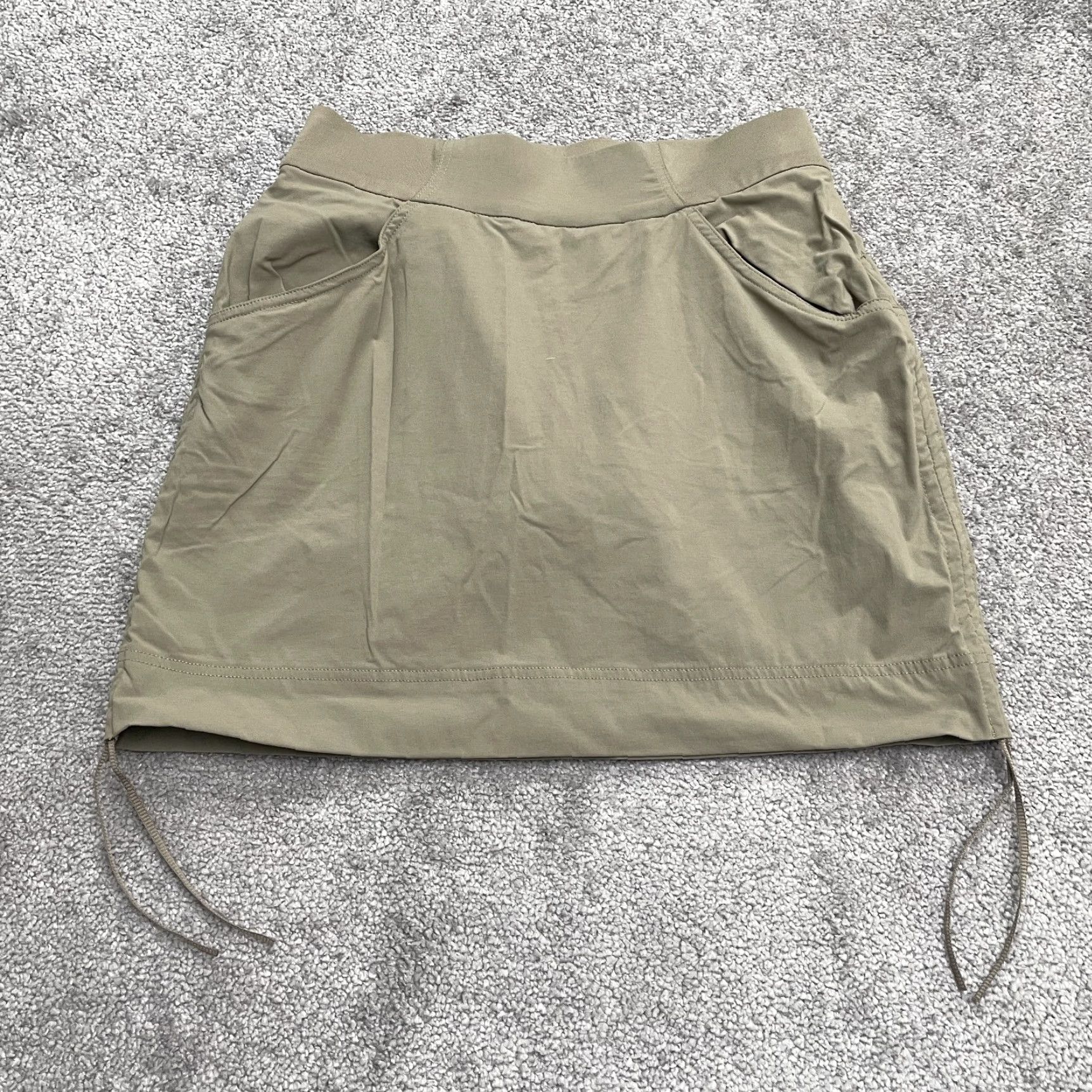 Vintage Columbia Skort Women Small Brown Nylon Spandex Pockets Active Casual Travel Short-Length 28in Waist Size 28" / US 6 / IT 42 - 2 Thumbnail