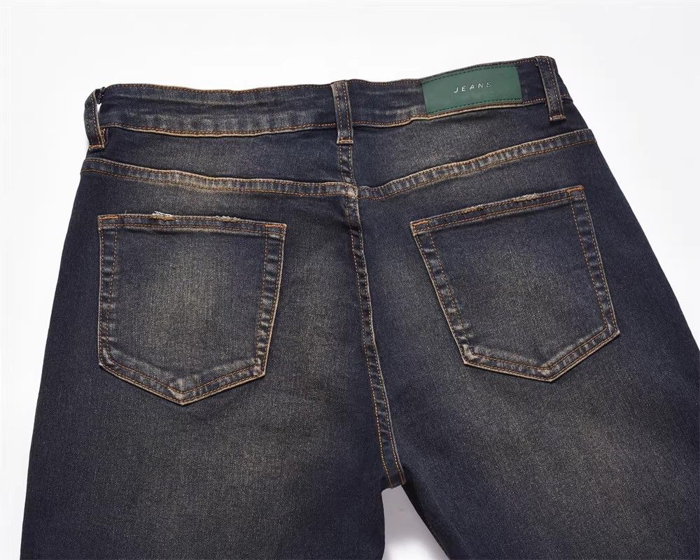 Japanese Brand × Jean Men's high street casual loose vintage distressed jeans Size US 32 / EU 48 - 4 Thumbnail