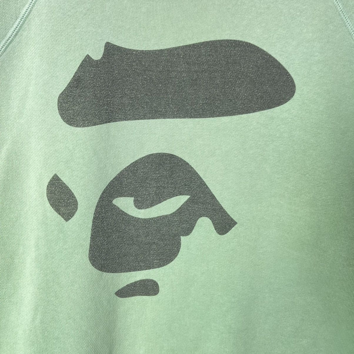 Bape Vintage BAPE Ape Head Crewneck Sweatshirt Green Japan Size US S / EU 44-46 / 1 - 3 Thumbnail