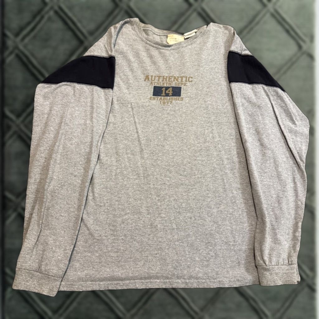 Bugle Boy VINTAGE Bugle Boy Athletic Dept. T-Shirt Long Sleeve Gray Large Mens Size US L / EU 52-54 / 3 - 1 Thumbnail