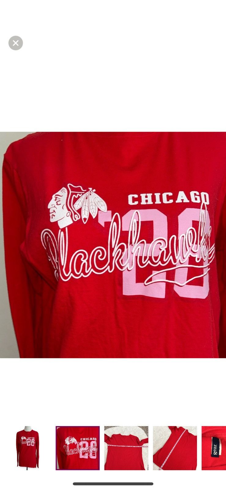Gear for Sports Gear for sports large Chicago Blackhawks long sleeved tee Size L / US 10 / IT 46 - 4 Thumbnail