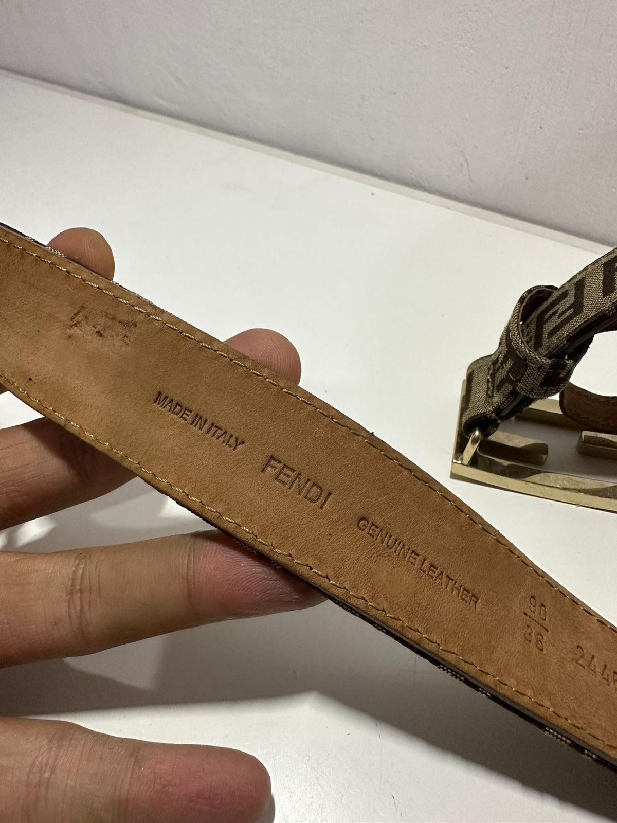 Fendi Fendi Monogram Zucca Belt Size ONE SIZE - 3 Thumbnail