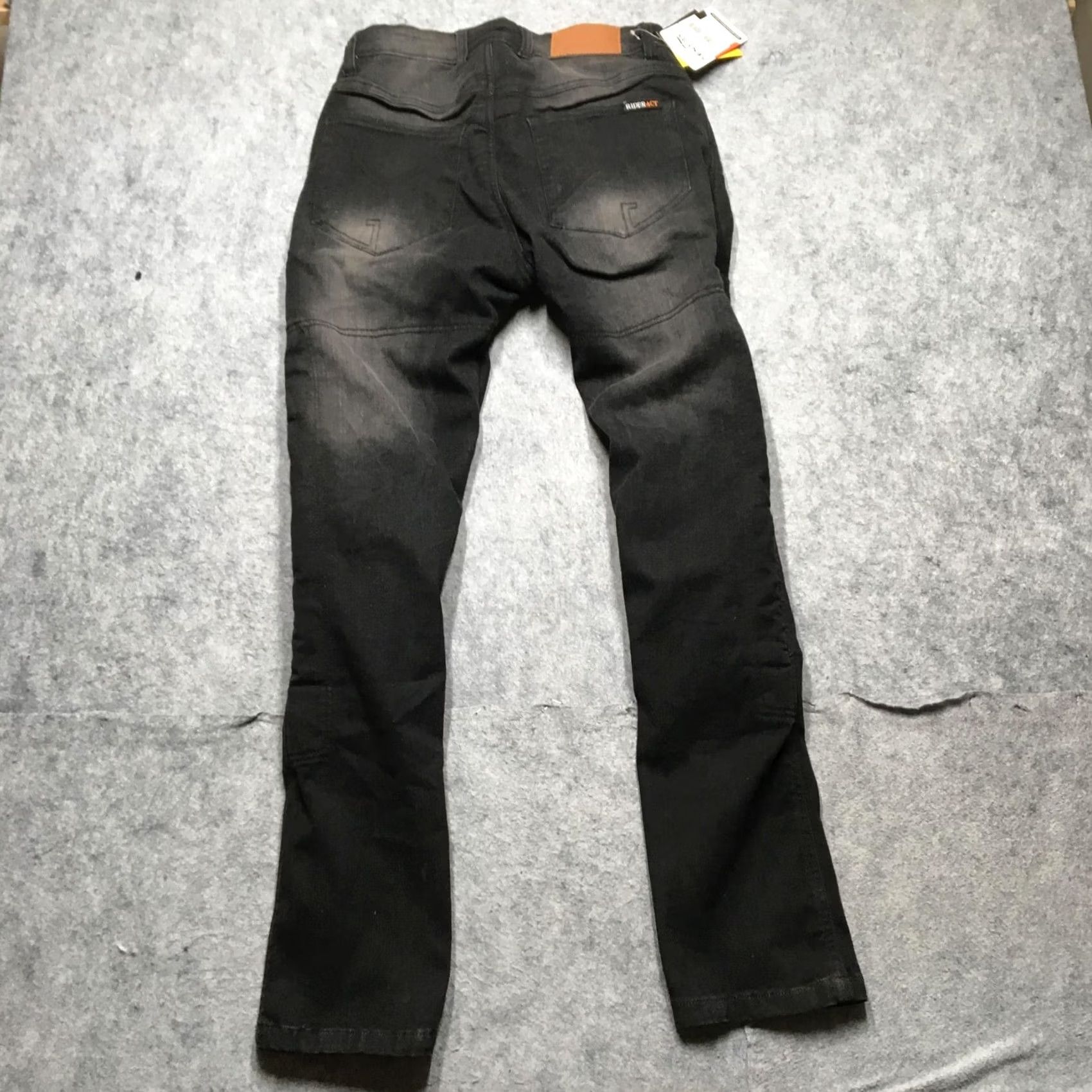 Vintage RIDERACT Jeans Mens 33x30 Black Straight Motorcycle Riding CE Armours Lined Size US 32 / EU 48 - 7 Thumbnail