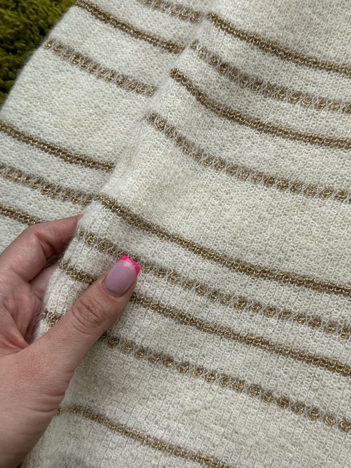 Designer × Sezane Sezane alpaca + mohair blend striped sweater Size S / US 4 / IT 40 - 3 Thumbnail